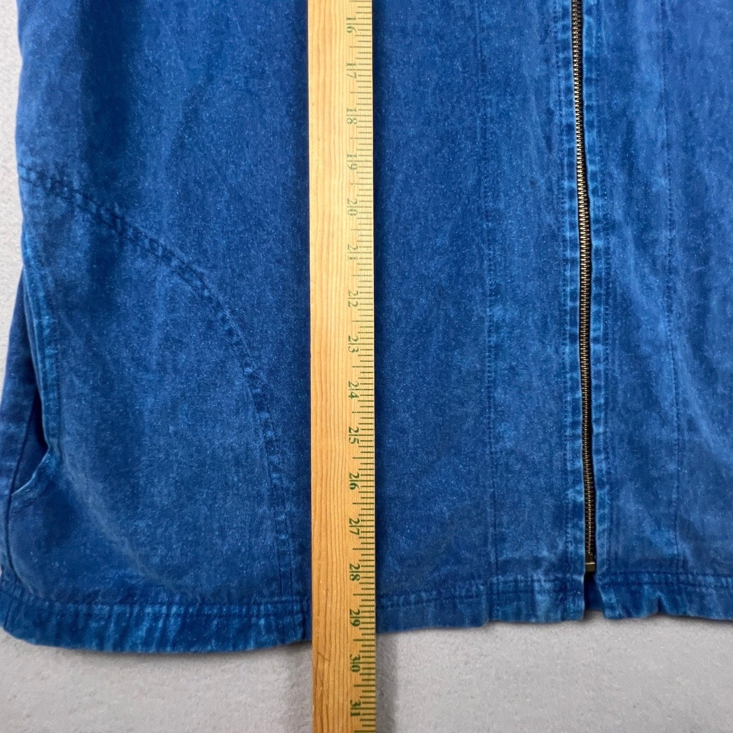 Vintage Ezze Wear Alpine Twill Jacket Large Blue Cotton Full Zip Workwear Coat