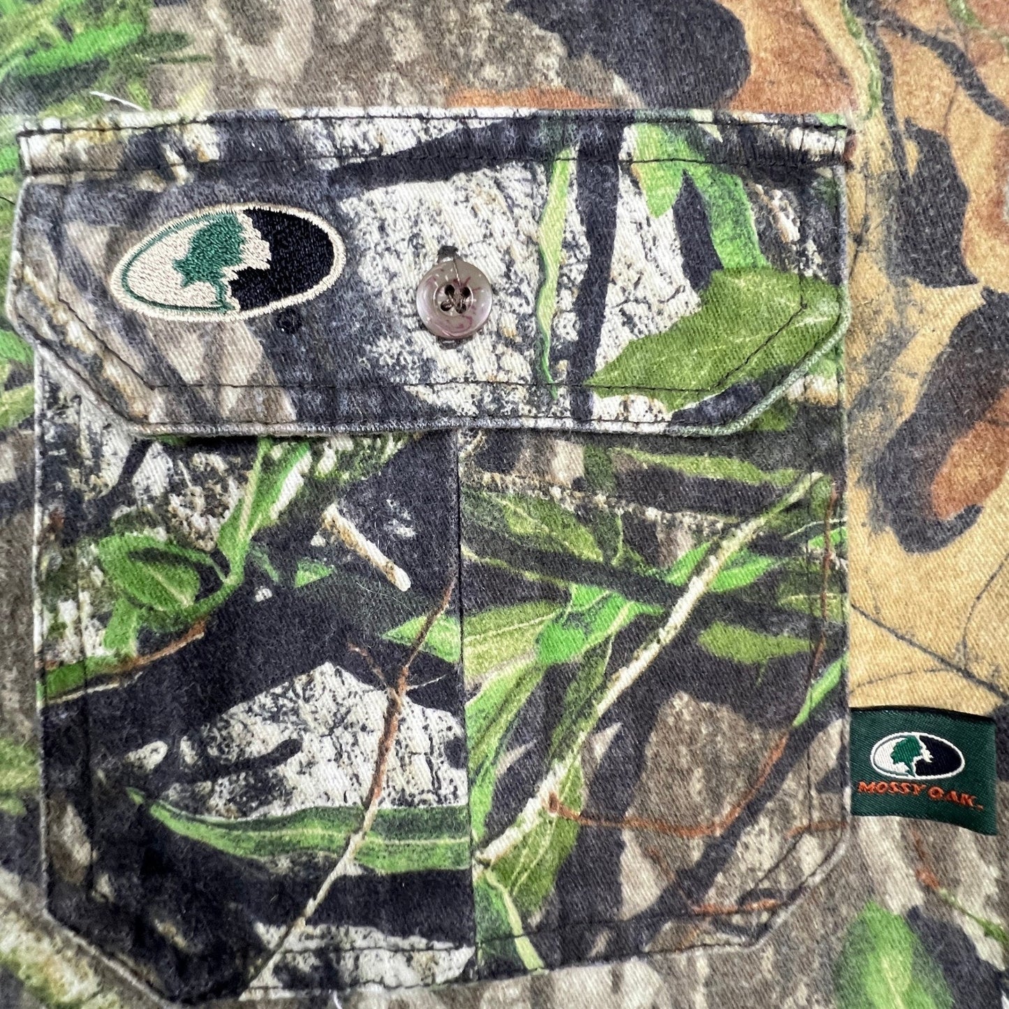 Mossy Oak Explorer Shirt Mens L Camo Long Sleeve Button Down Hunting Obsession