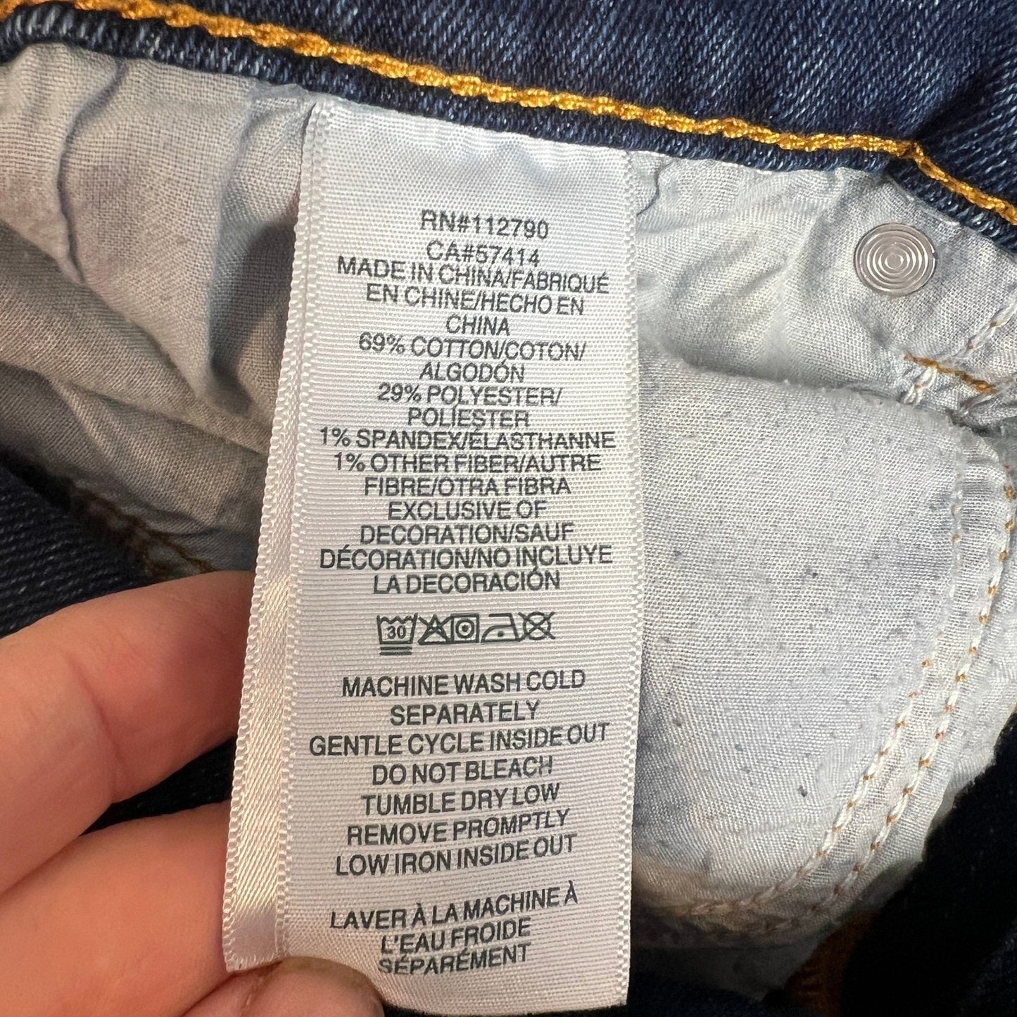 True Religion Geno Jeans Mens 32W Relaxed Slim Blue Wash Denim Y2K Punk