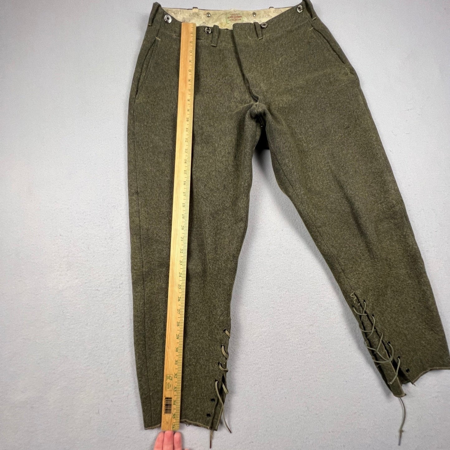 VTG JO Ballard Malone Wool Lace Up Breeches Pants 34 Hunting Logging 30s Johdpur