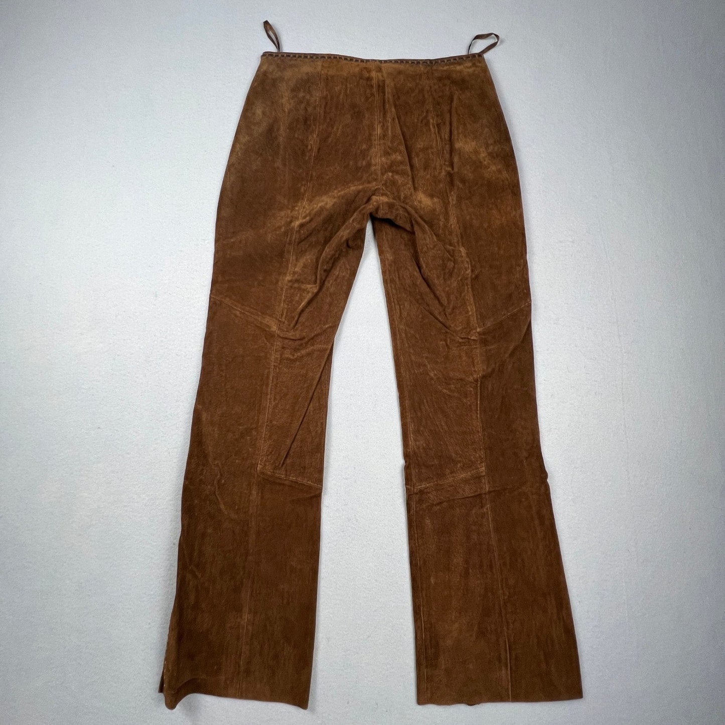 VTG Venus Williams Wilsons Leather Suit Set Womens M Brown Suede 3pc Western Y2K
