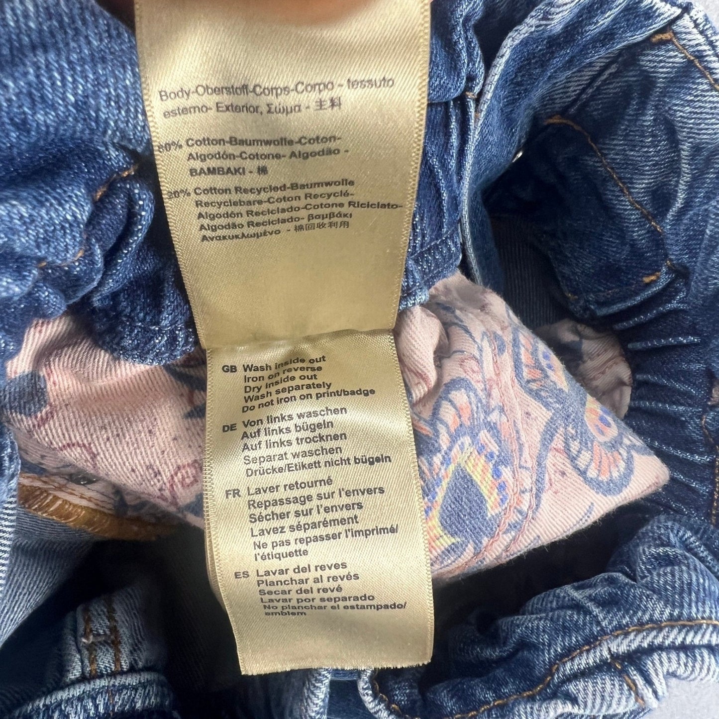 Scotch & Soda Paperbag Jeans Womens 28 Blue High Rise Tapered The Breeze Denim