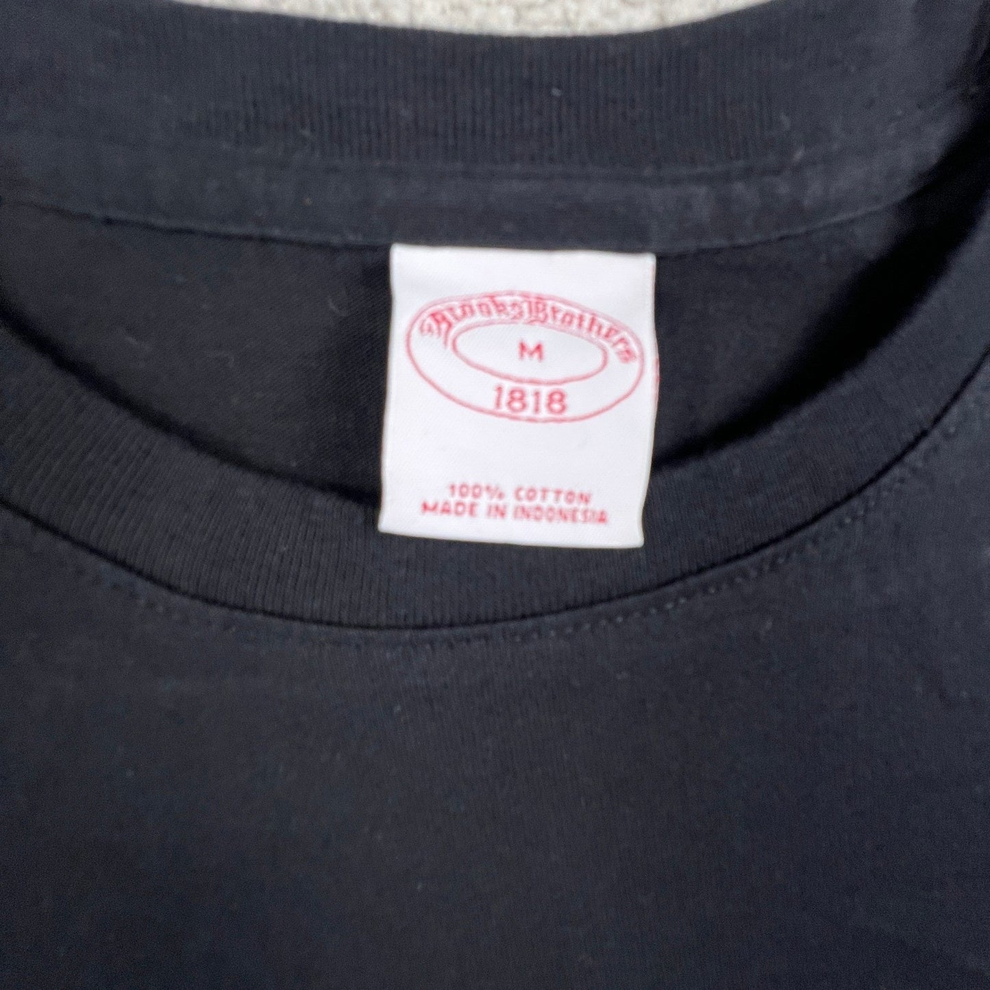 Brooks Brothers T-Shirt Mens Medium Black Golden Fleece Logo Cotton