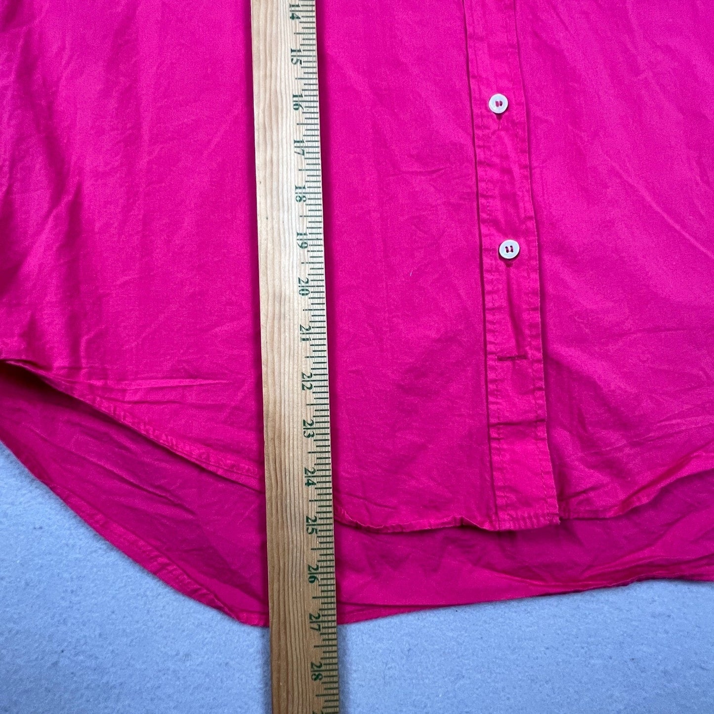 Zara Button Down Shirt Womens XS Pink Oversized Long Sleeve Casual Basic Top