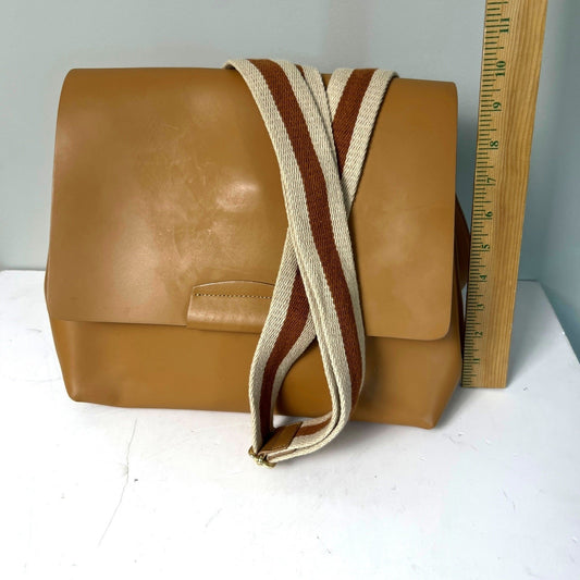 Paola Nutti Purse Bag Womens Large Tan Leather Made in Italy Elegant Boho