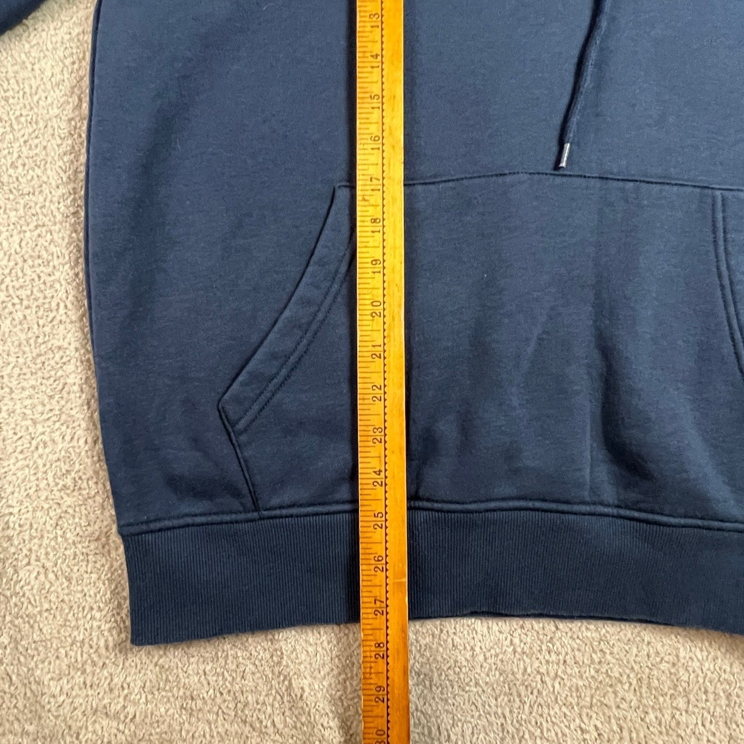 True Religion Hoodie Mens Medium Blue Horseshoe Logo Pullover Sweatshirt