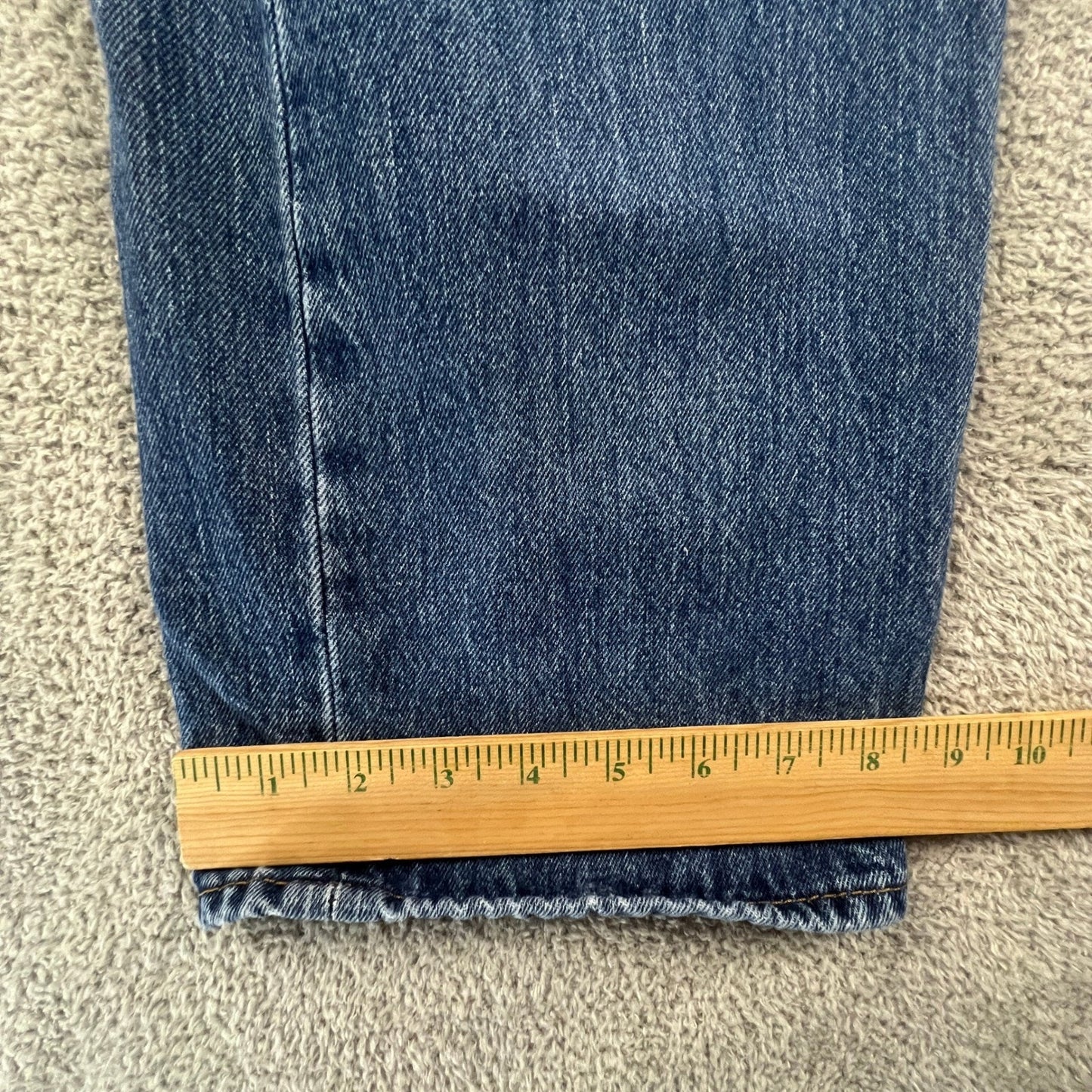 Levis 501 Original Fit Mens Jeans Blue Straight Leg Denim W40 L32 Classic Biker
