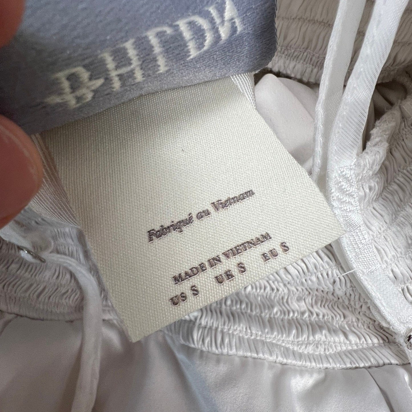 BHLDN Maxi Dress Womens Small White Floral Jacquard Organza Empire Bridal Boho
