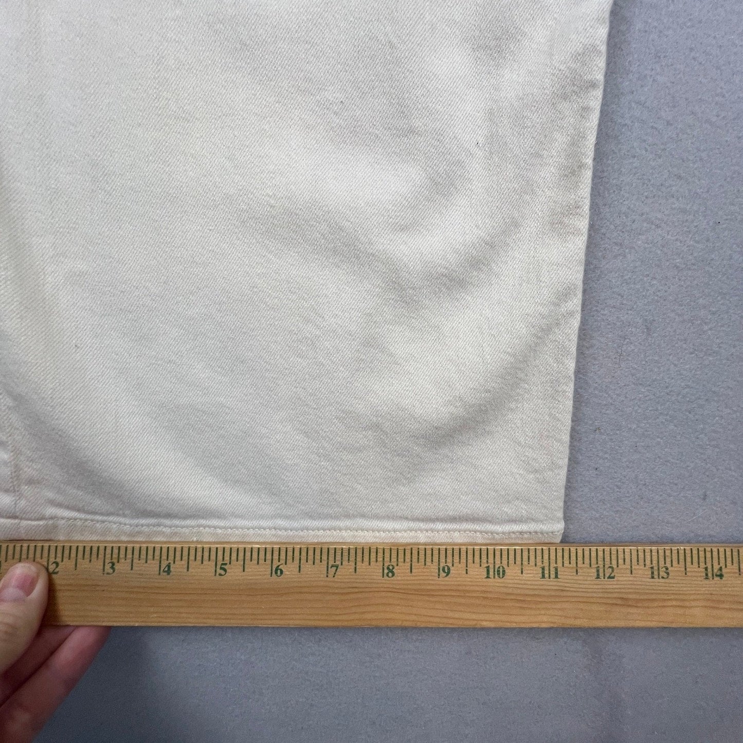 American Eagle Carpenter Pants Womens 10 Cream Wide Leg Utility Workwear Boho