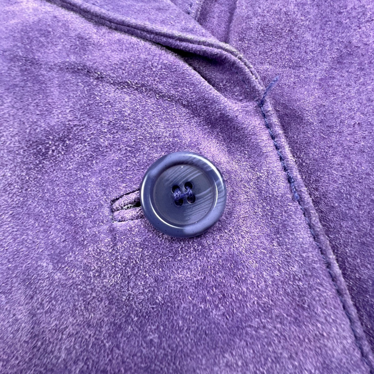 Tower Hill Collection Suede Blazer Women 12 Purple Genuine Leather Vintage Coat