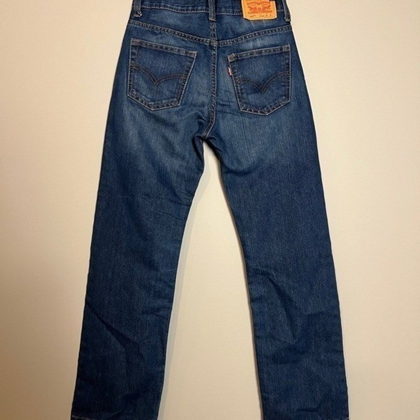 Levi's 505 Jeans Women's Size 14 Slim Fit 25 x 27 Dark Wash Denim Regular Cowboy