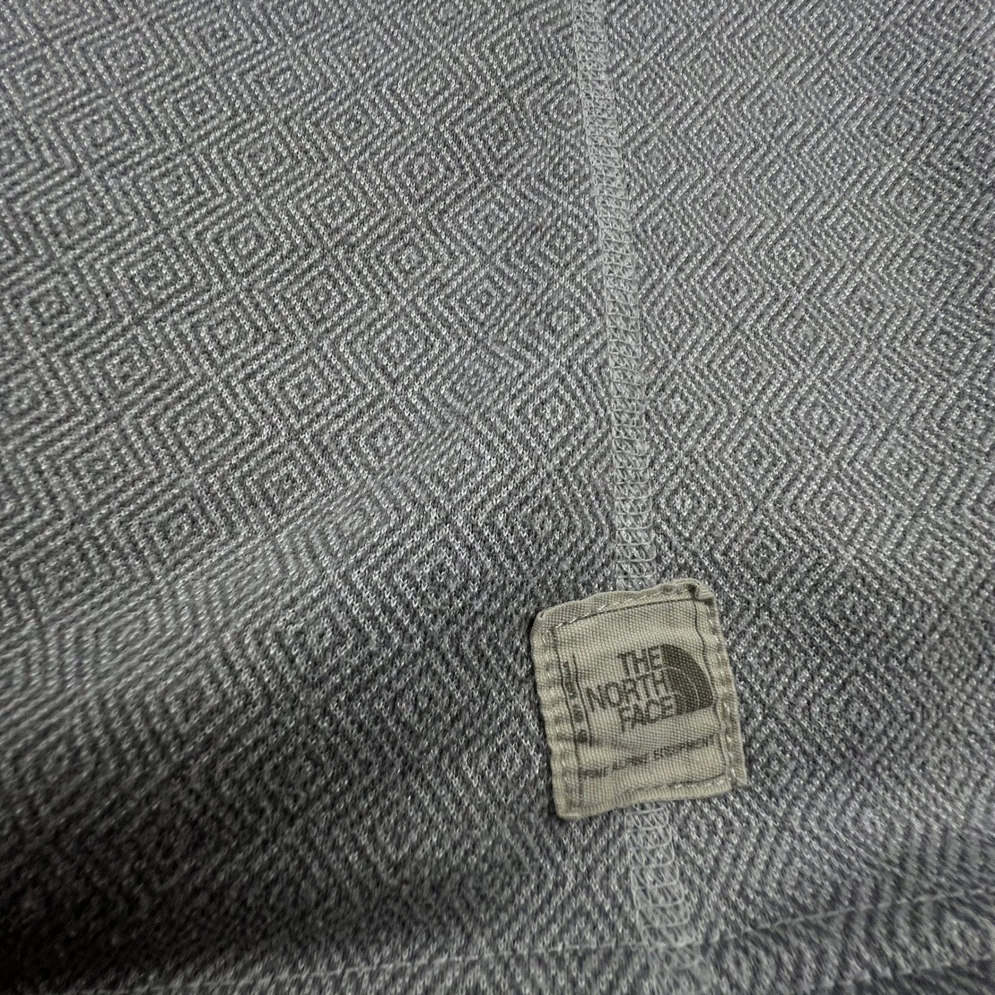 The North Face Pullover Sweater Women's Large Grey Fleece Button