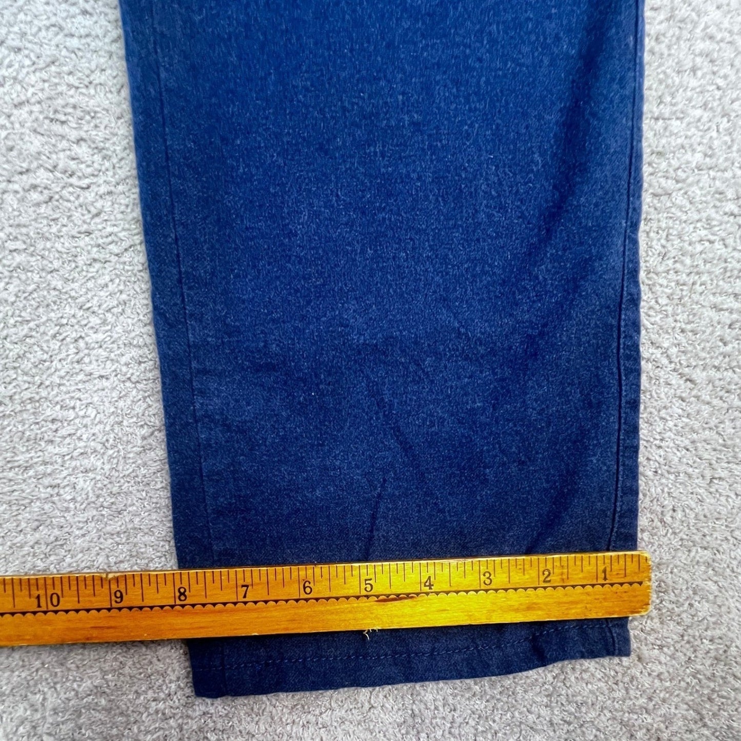 Peter Millar Mens Casual Pants 38 Navy Blue Five Pocket Brushed Cotton Blend