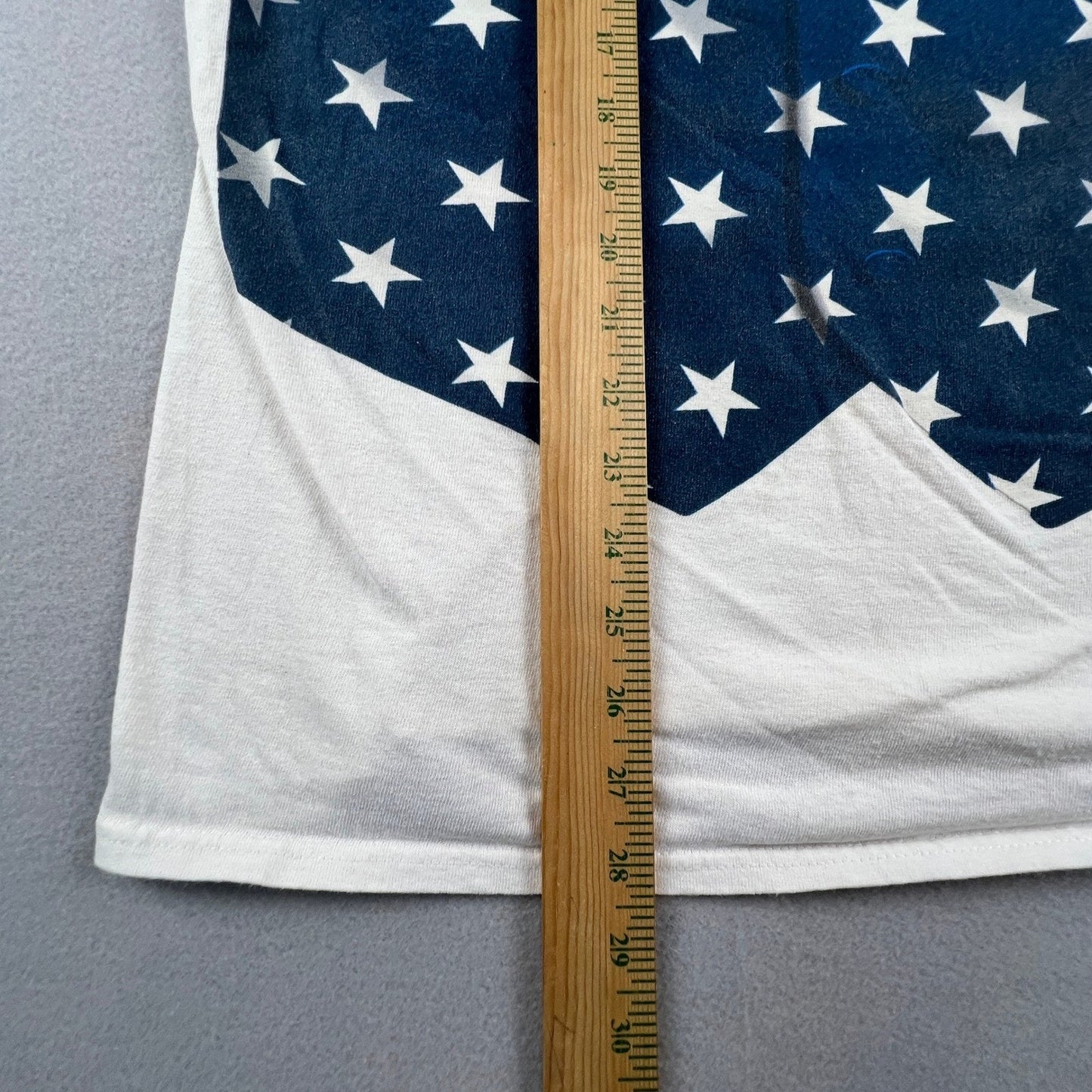 Liquid Blue T-Shirt Mens Large USA Flag Tuxedo Vest White Bow Tie Patriotic 4th