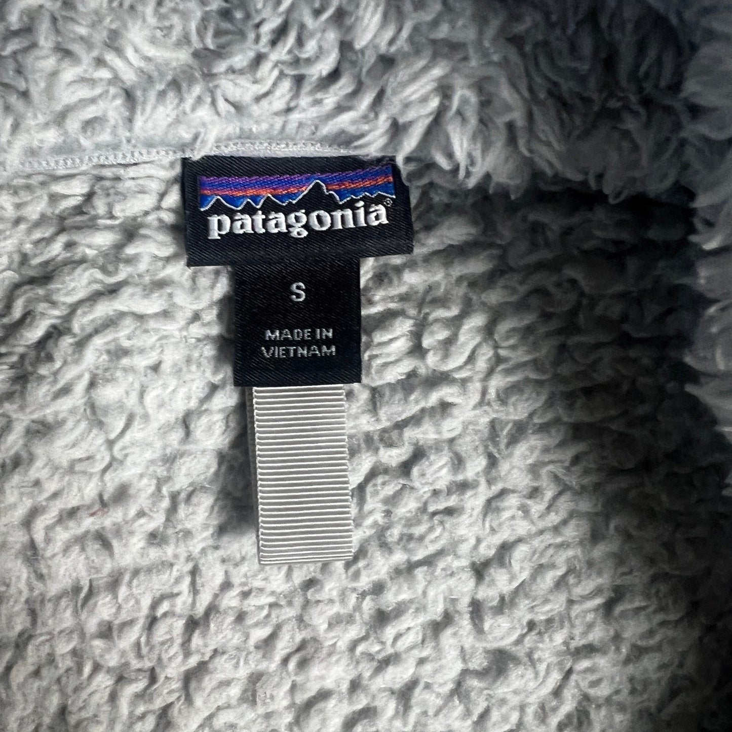 Patagonia Fleece Pullover Women's Small Gray Quarter Zip Sweater Furry Chillax