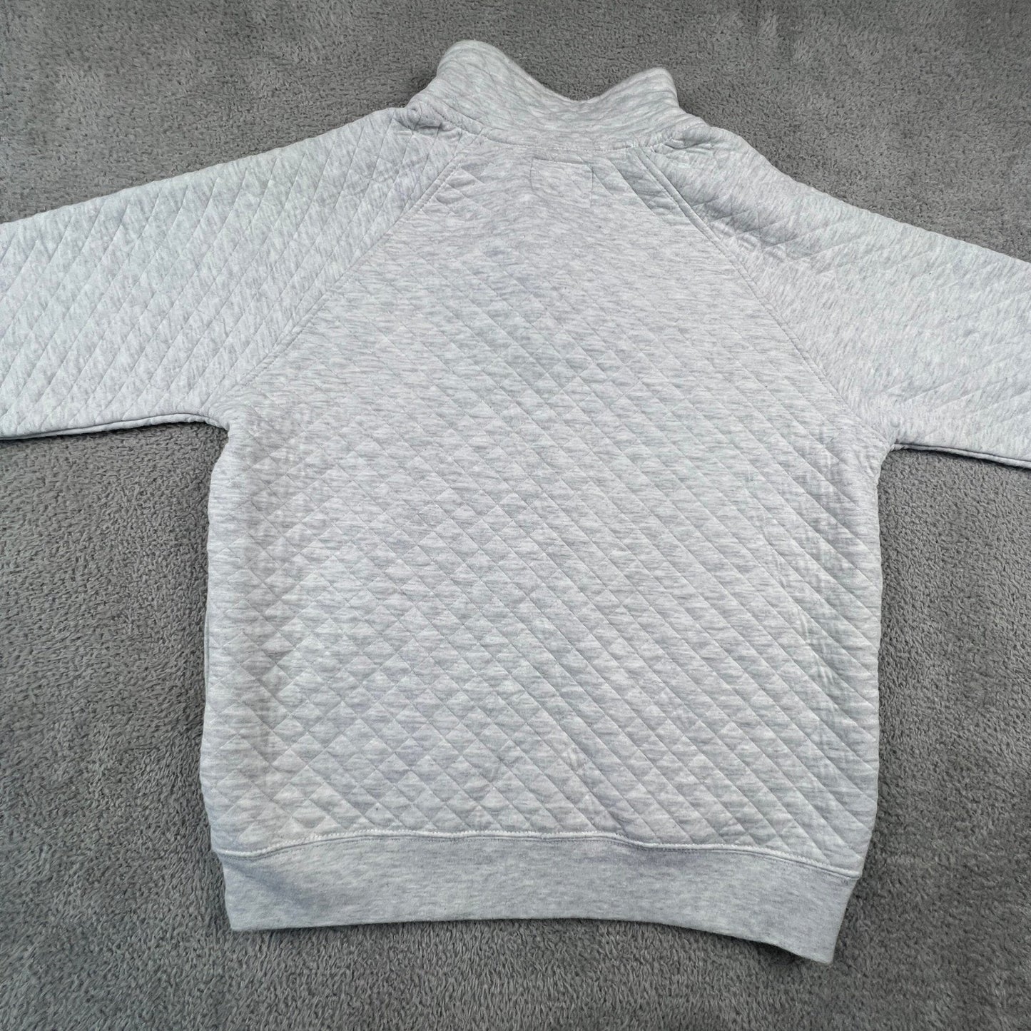 Blue 84 Quilted Pullover Mens Small Grey Minnesota True North Snap Sweatshirt