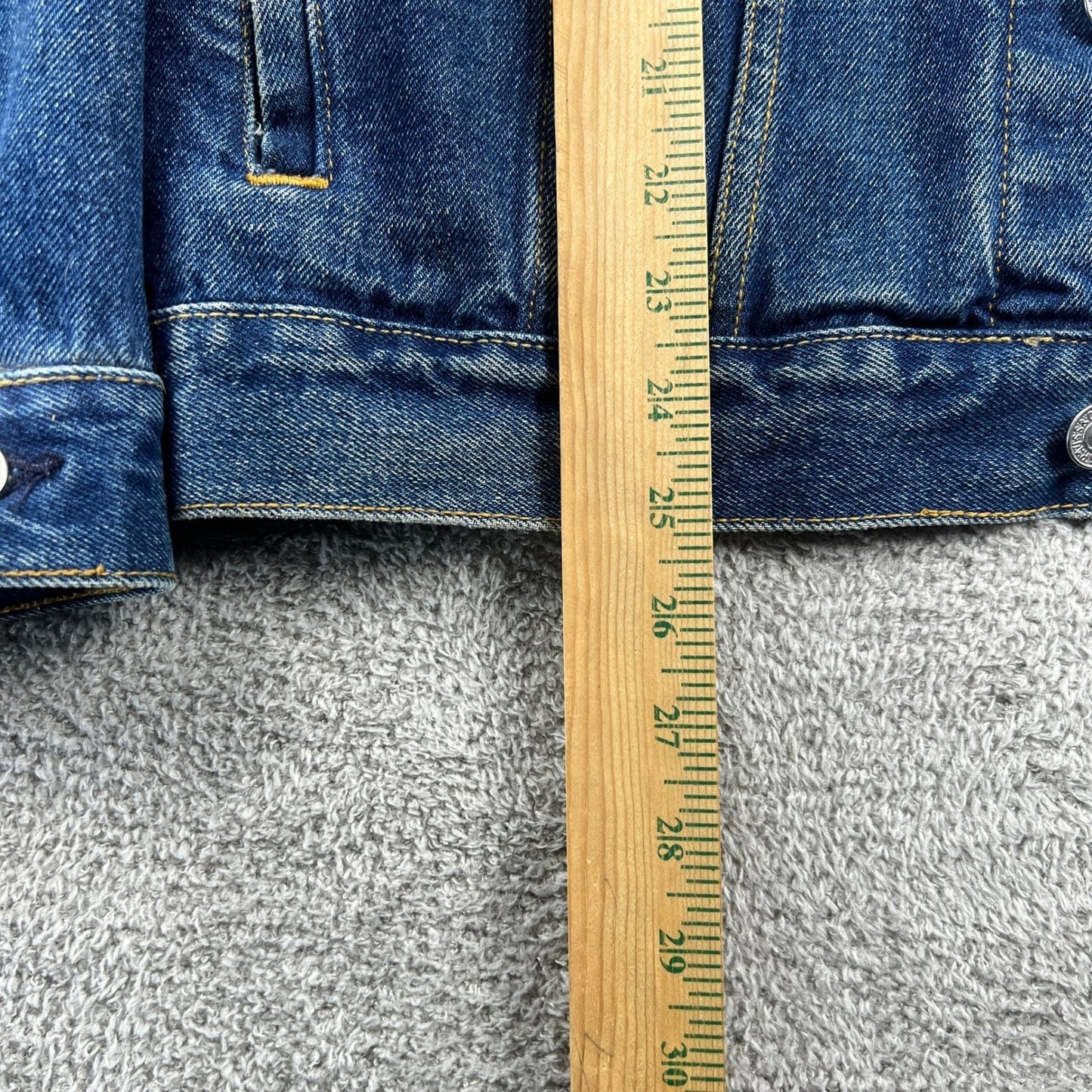 VTG Y2K Levi's 57511 Denim Trucker Jacket Cotton Men's XL Blue Workwear