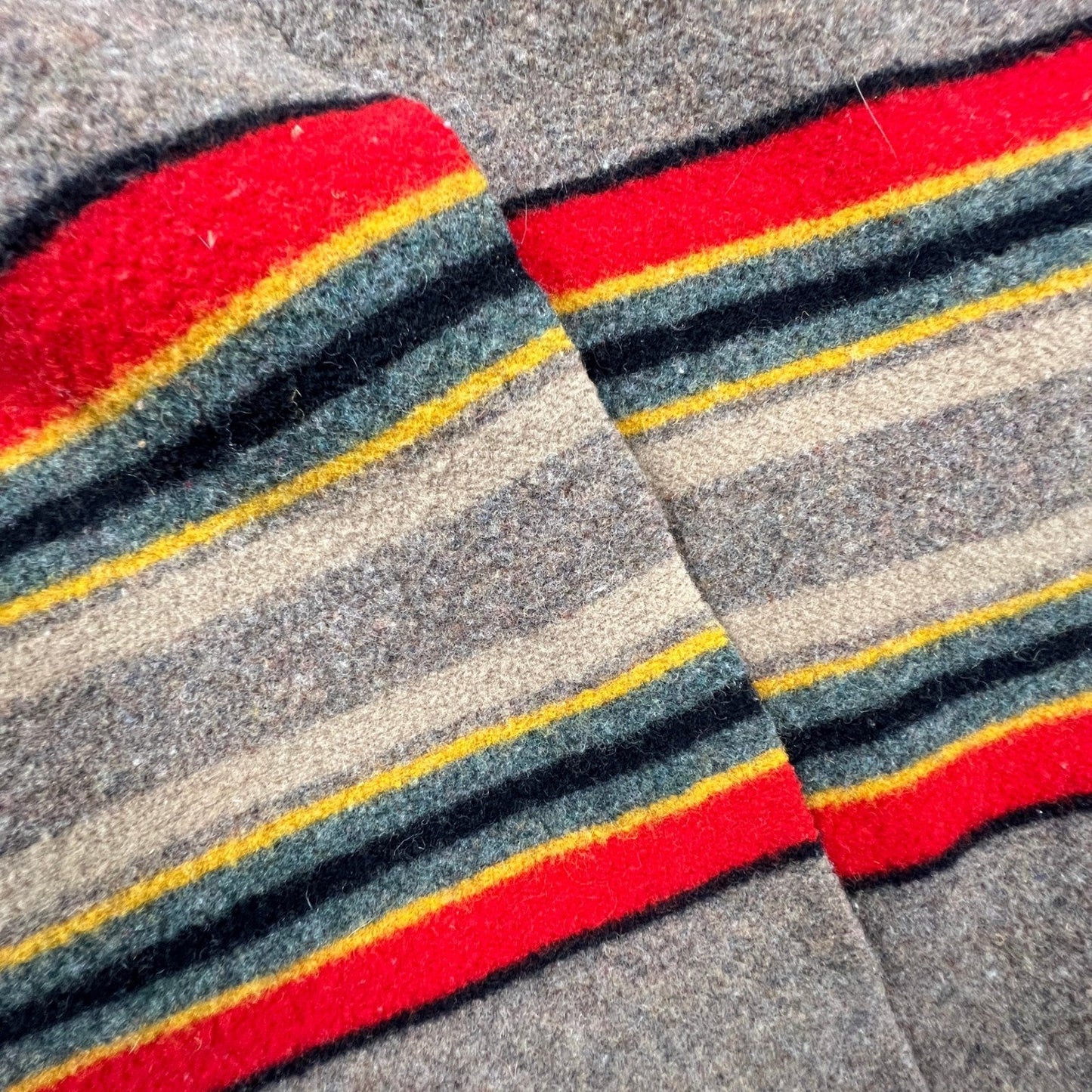 VTG Pendleton Home Collection Wool Yakima Camp Blanket Mineral Umber Stripe