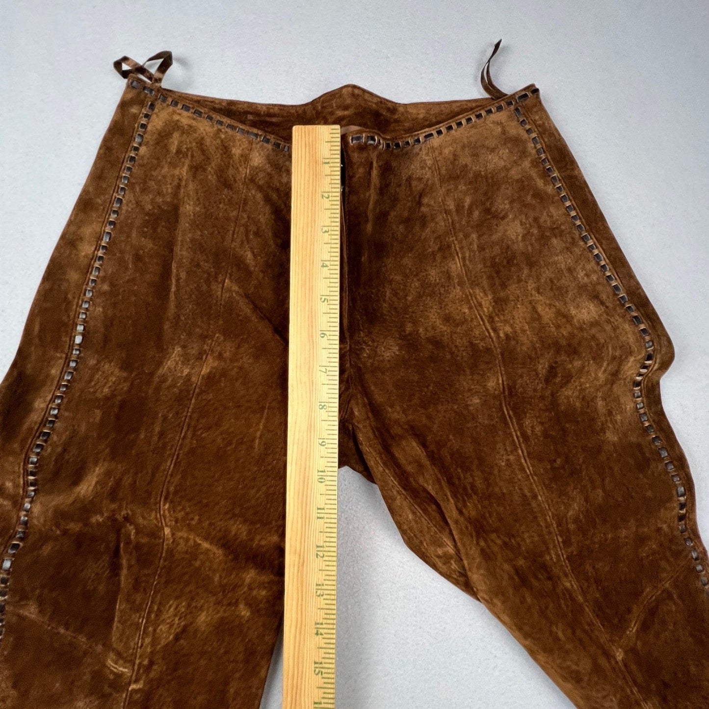 VTG Venus Williams Wilsons Leather Suit Set Womens M Brown Suede 3pc Western Y2K