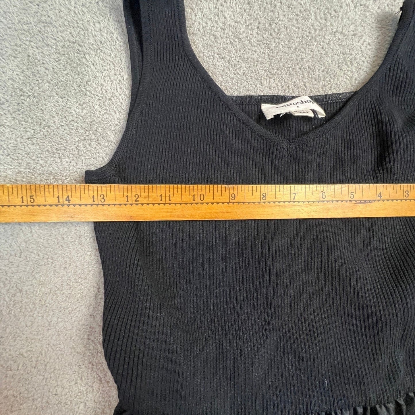 Black Ribbed Knit Maxi Dress Small Dark Academia Minimalist Heritage Classic
