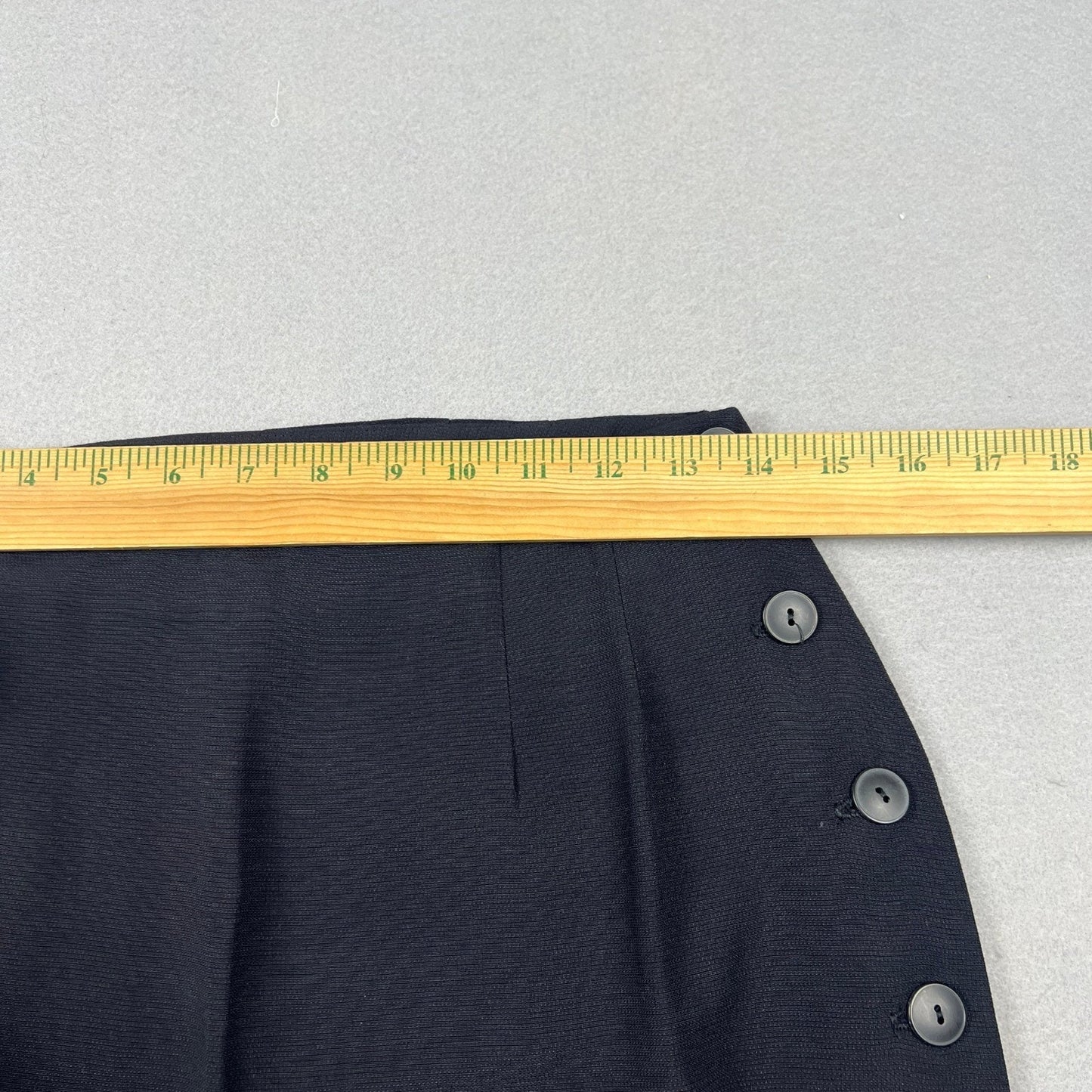 VTG 90s Lasting Impressions Maxi Skirt 8 Black Side Button Slit High Waist