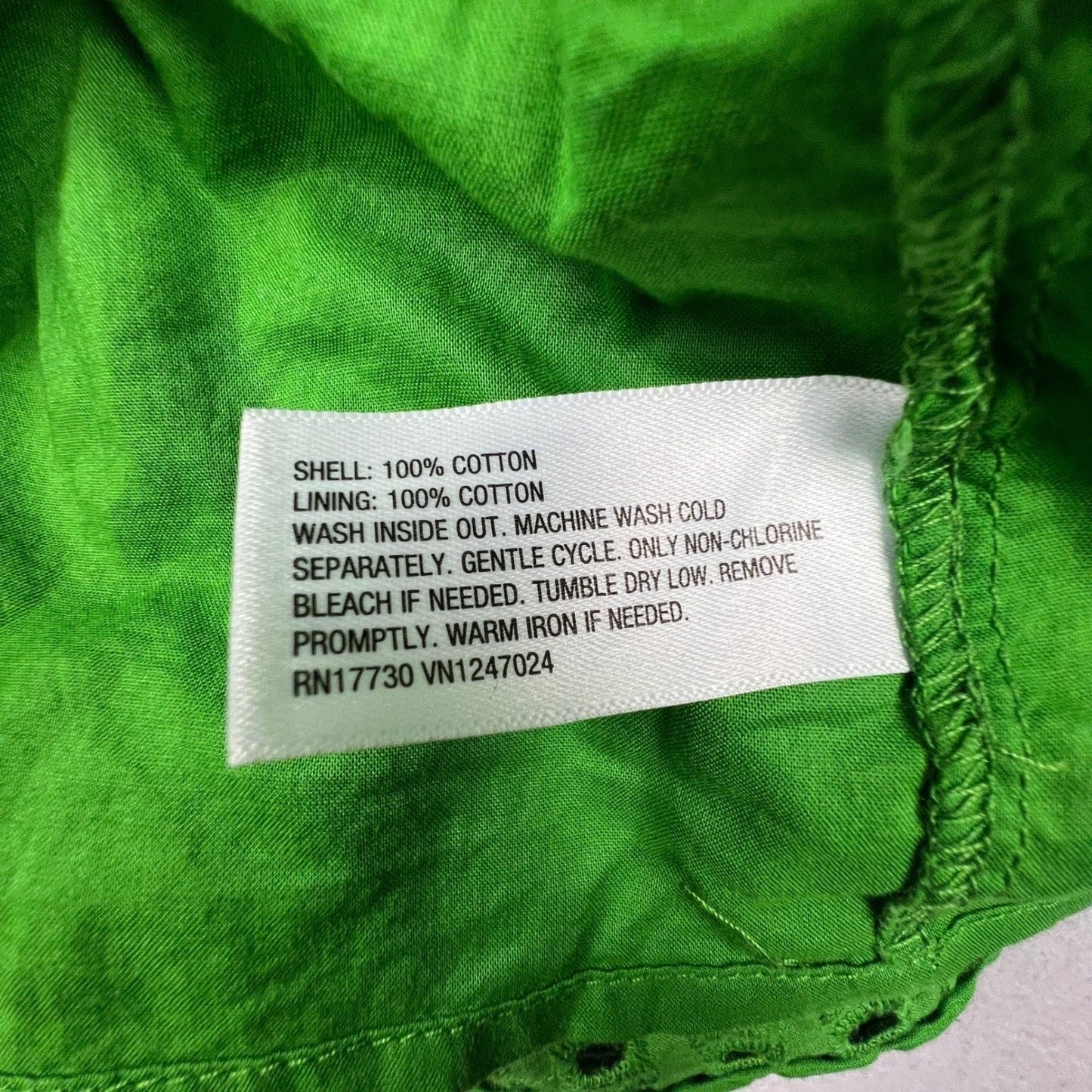 Kate Spade Eyelet Crop Top Womens Large Green Cotton Sleeveless Preppy Summer