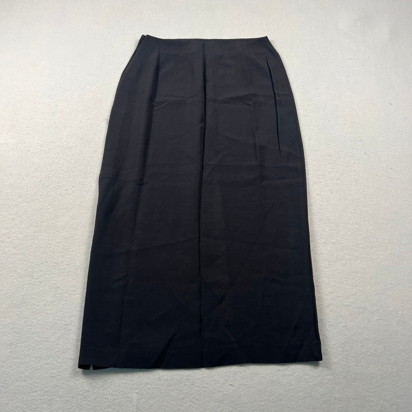 VTG 90s Lasting Impressions Maxi Skirt 8 Black Side Button Slit High Waist