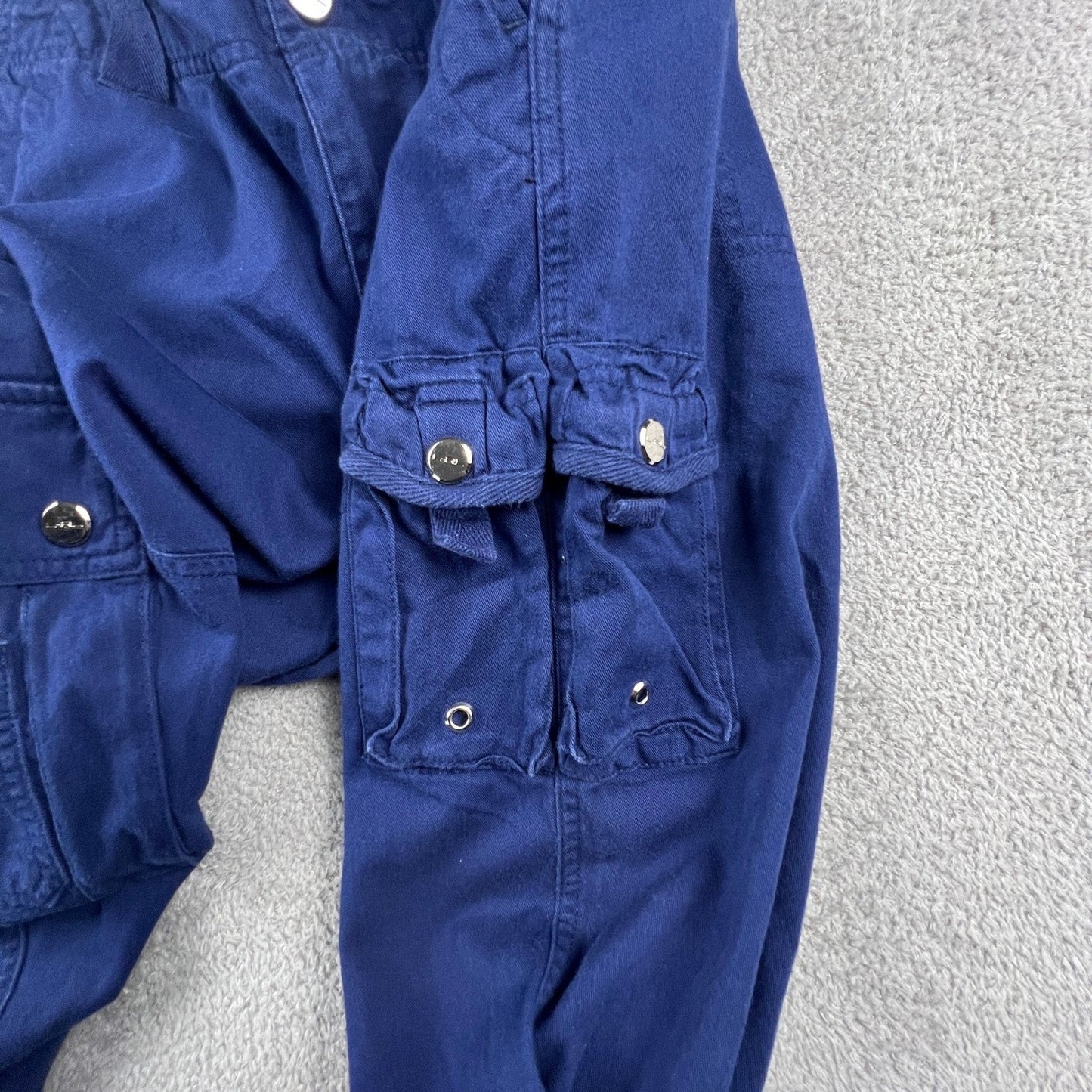 Lauren Ralph Lauren Cargo Utility Pants Womens Size 6 Straight Leg Royal Blue