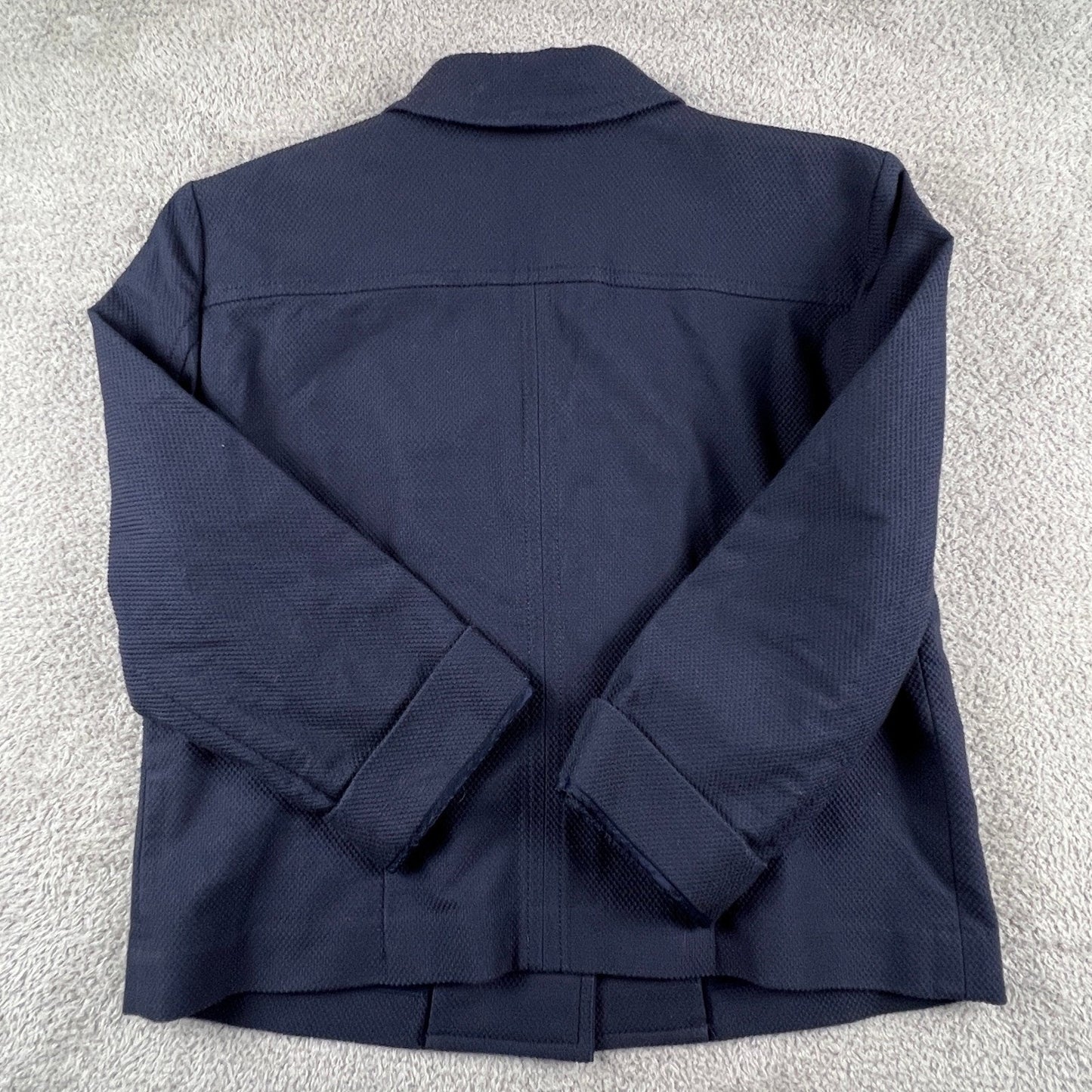 Brooks Brothers Cotton Jacket 12 Honeycomb Piqué Career Classic Chic Preppy