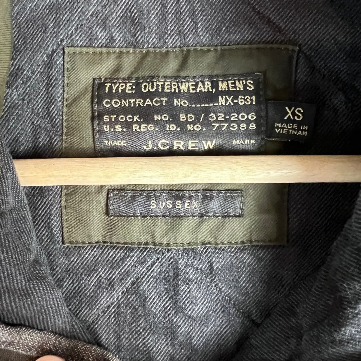 J. Crew Quilted Vest Olive Green Mens XS Sussex Primaloft Outerwear Lightweight