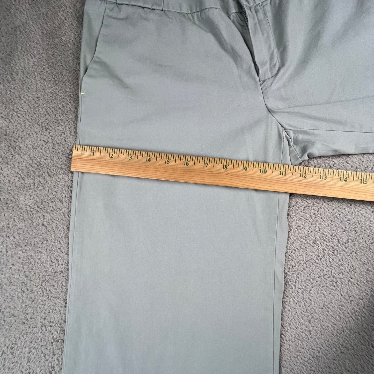 GAP Wide Leg Chino Pants Womens 10 Grey Wood Button Casual Career Trousers