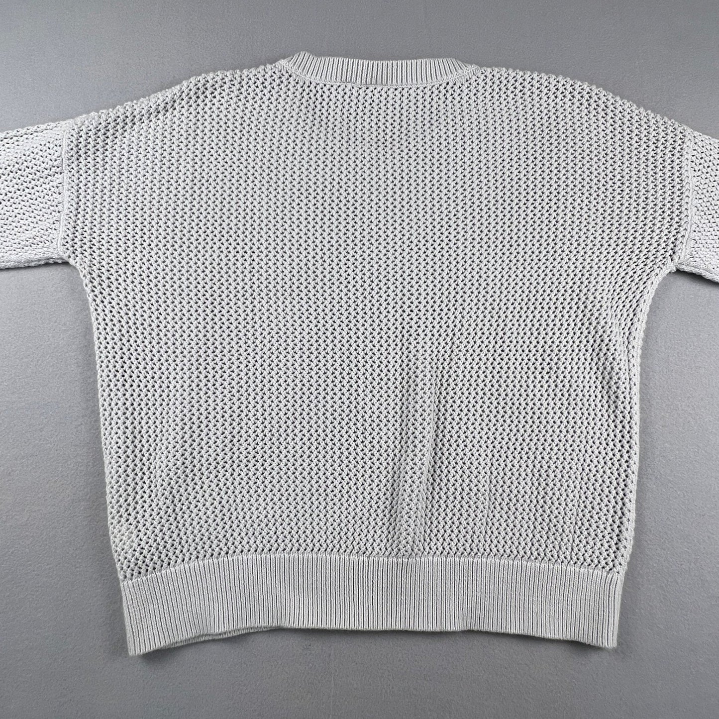 100% Cotton Gap Textured Knit Sweater XL Pullover Casual Coastal Boho Classic