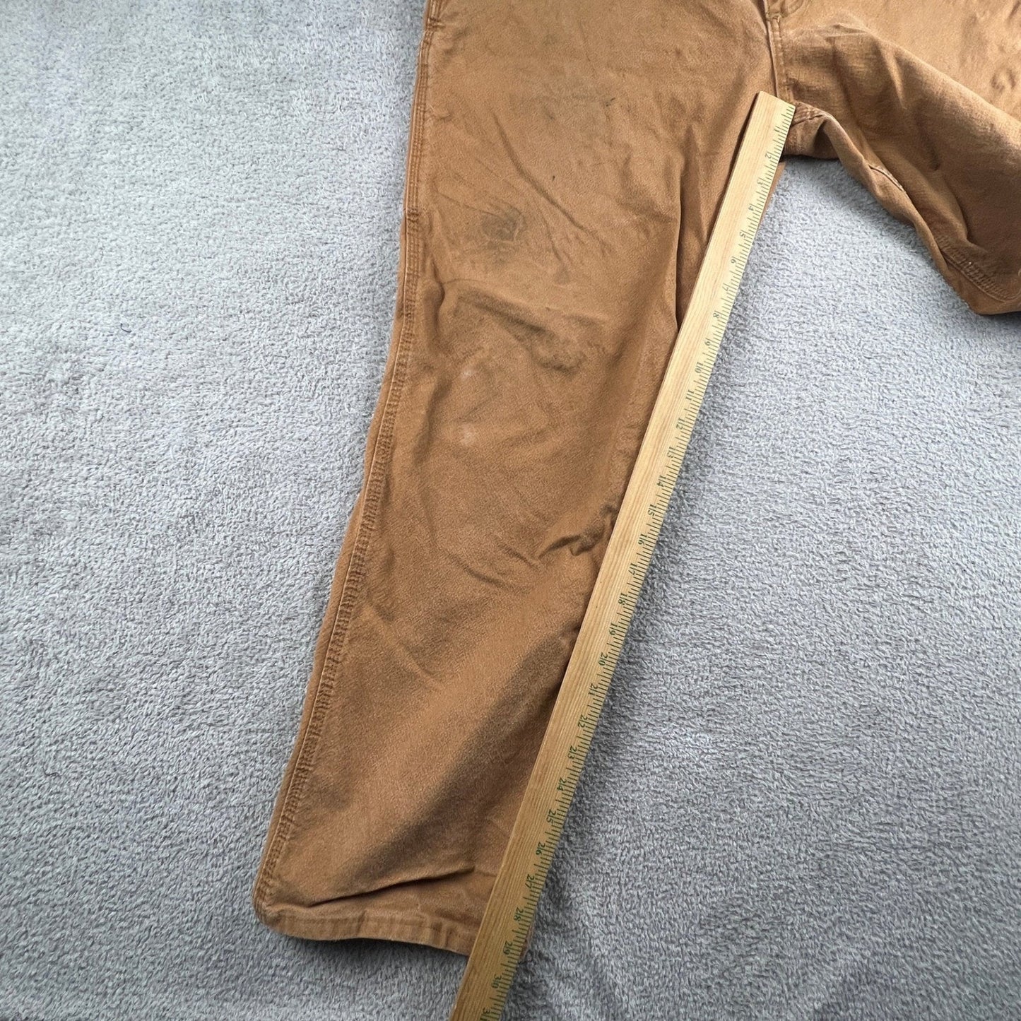 Carhartt Carpenter Pants Mens 42x32 Brown Relaxed Fit Workwear Canvas Utility
