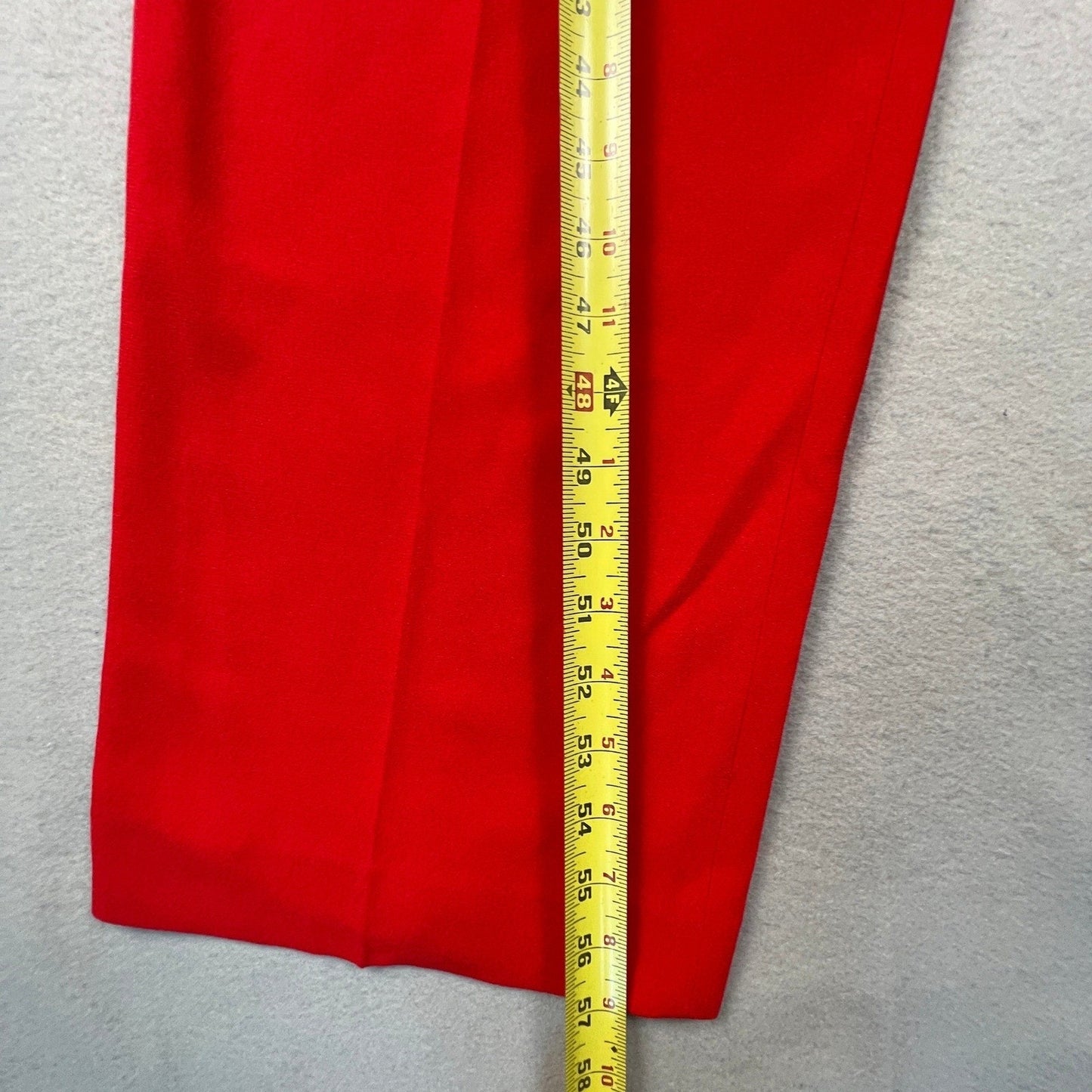 NWT VTG 90s Kenar Jumpsuit Set Women 4 Red 2 Piece Vest Pants Rhinestone