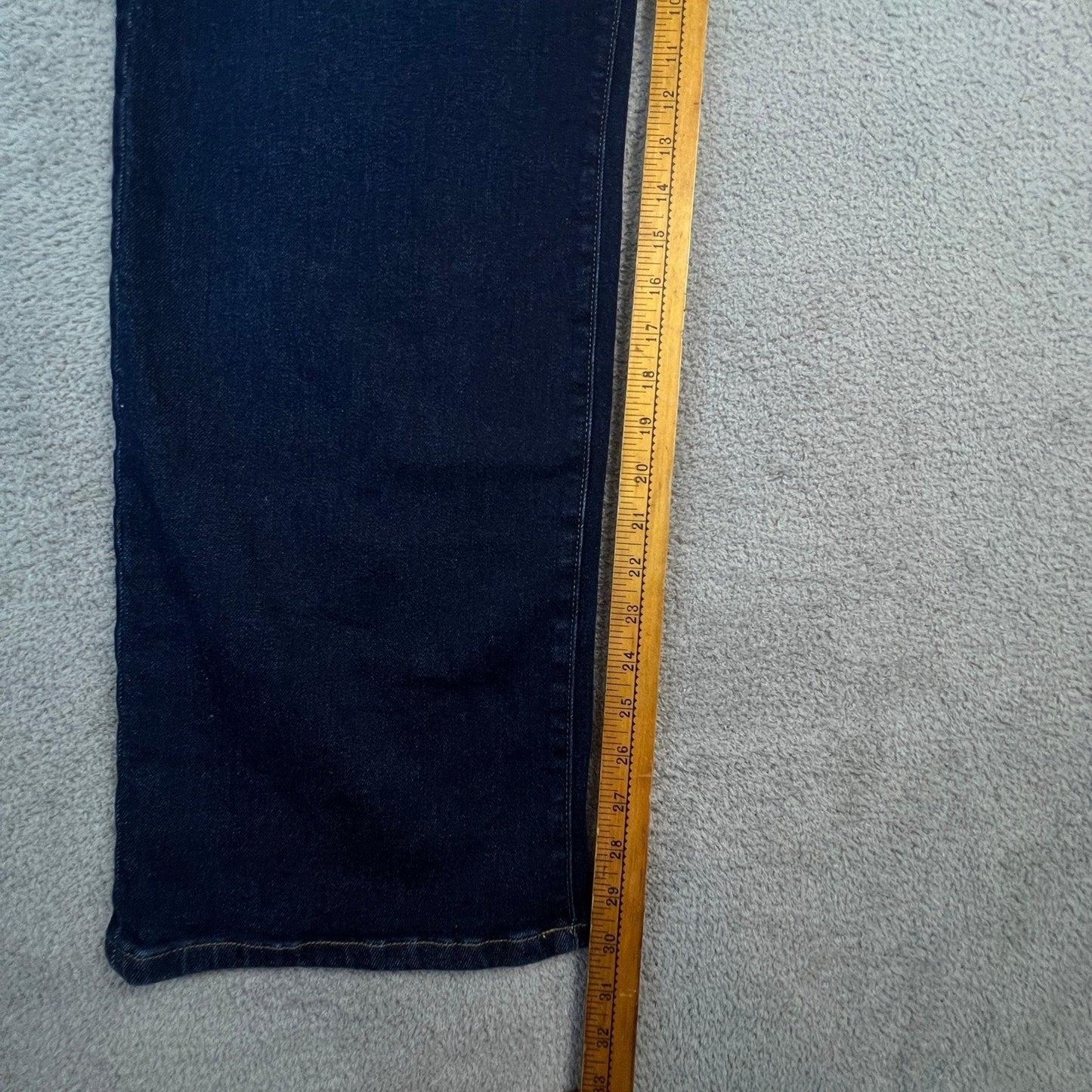 Risen Jeans Women's Size 7 High Rise Wide Leg Dark Wash Denim Jeans 28" Waist