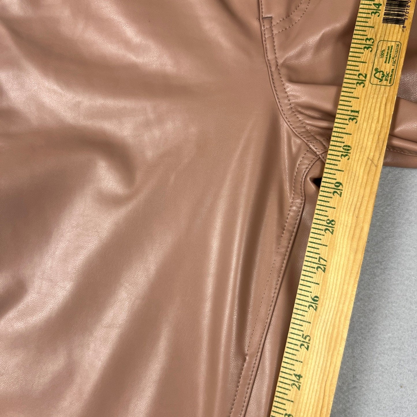 Abercrombie & Fitch Faux Leather Pants Womens 27/4 Pink 90s Straight High Rise
