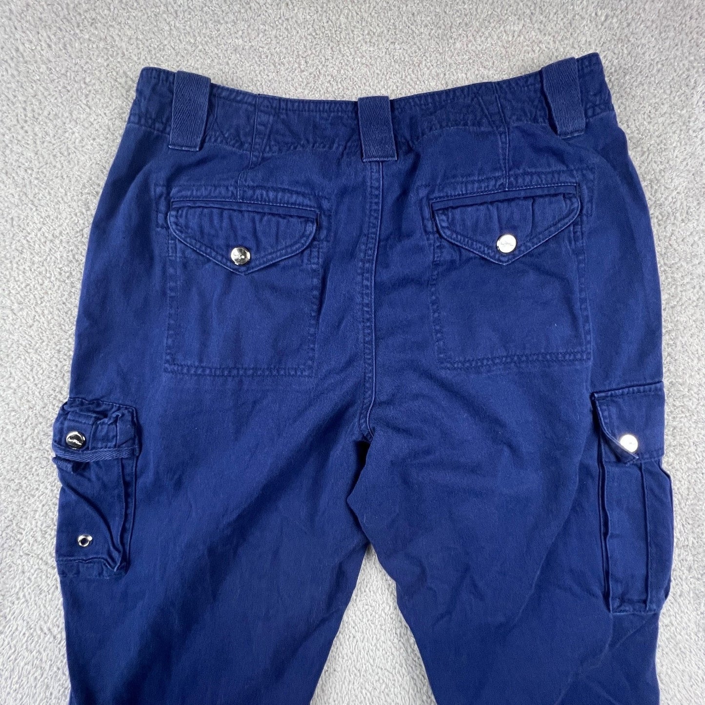 Lauren Ralph Lauren Cargo Utility Pants Womens Size 6 Straight Leg Royal Blue
