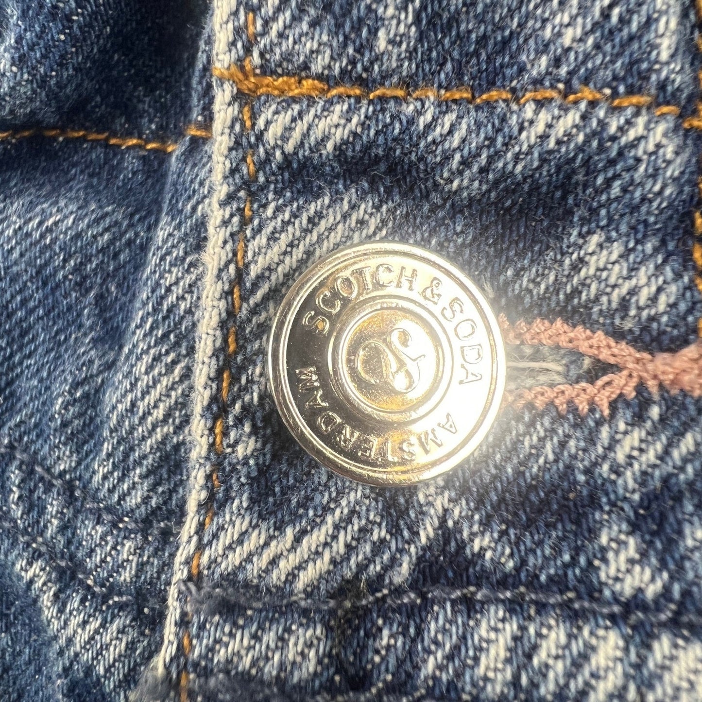 Scotch & Soda Paperbag Jeans Womens 28 Blue High Rise Tapered The Breeze Denim