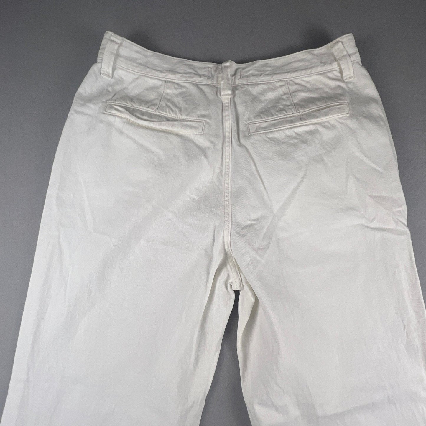 Madewell Harlow Wide-Leg Jean Womens 30 White Pleated High Rise Minimalist Boho