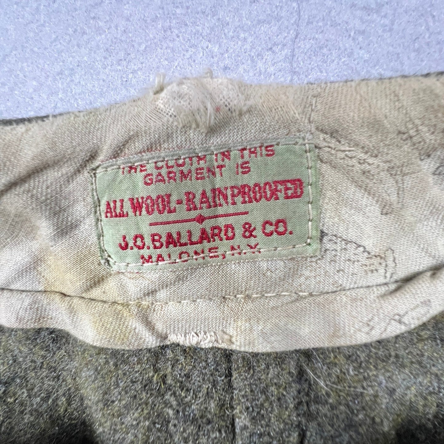 VTG JO Ballard Malone Wool Lace Up Breeches Pants 34 Hunting Logging 30s Johdpur