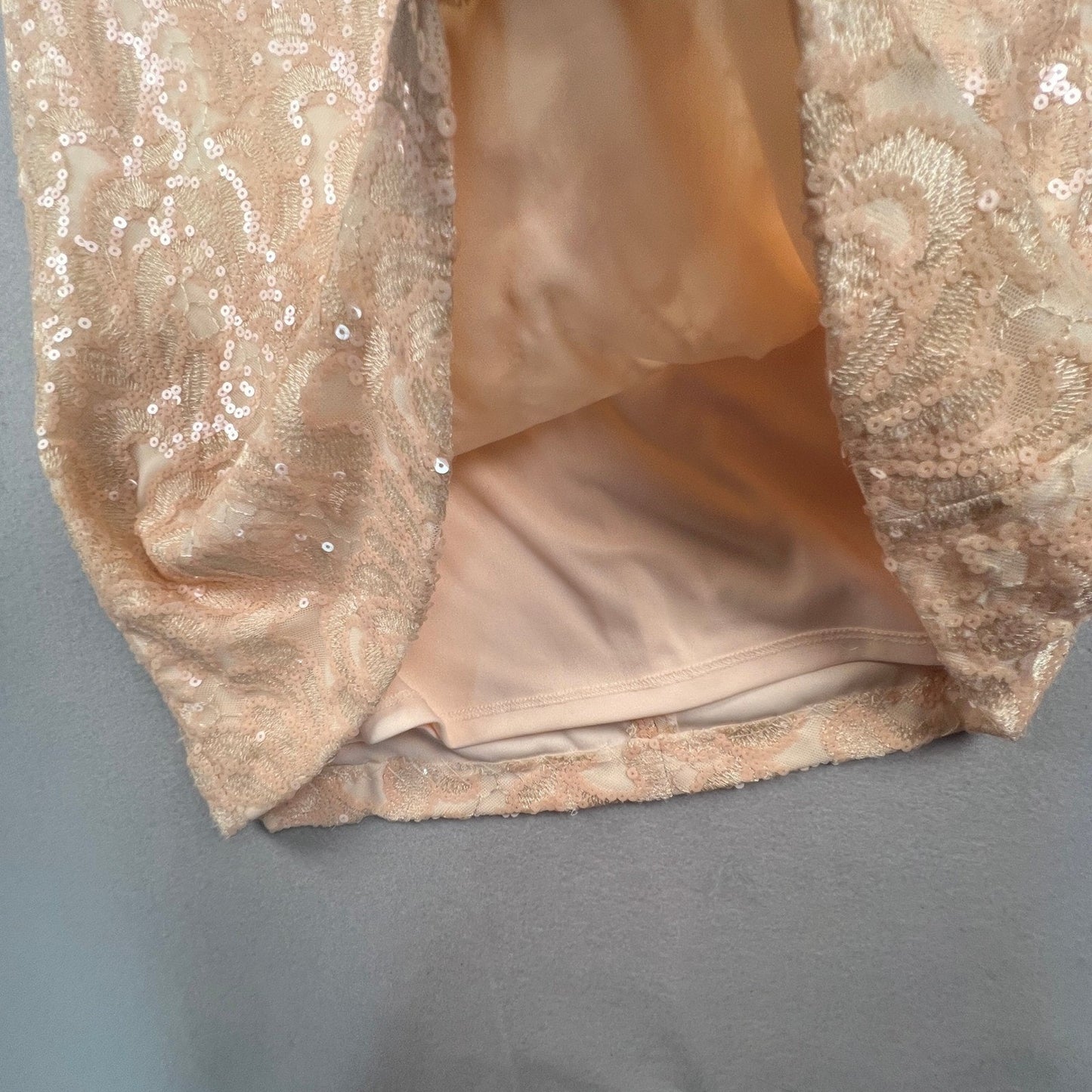 Lauren Ralph Lauren Sheath Dress Womens 8 Sequin Lace Cocktail Party Formal