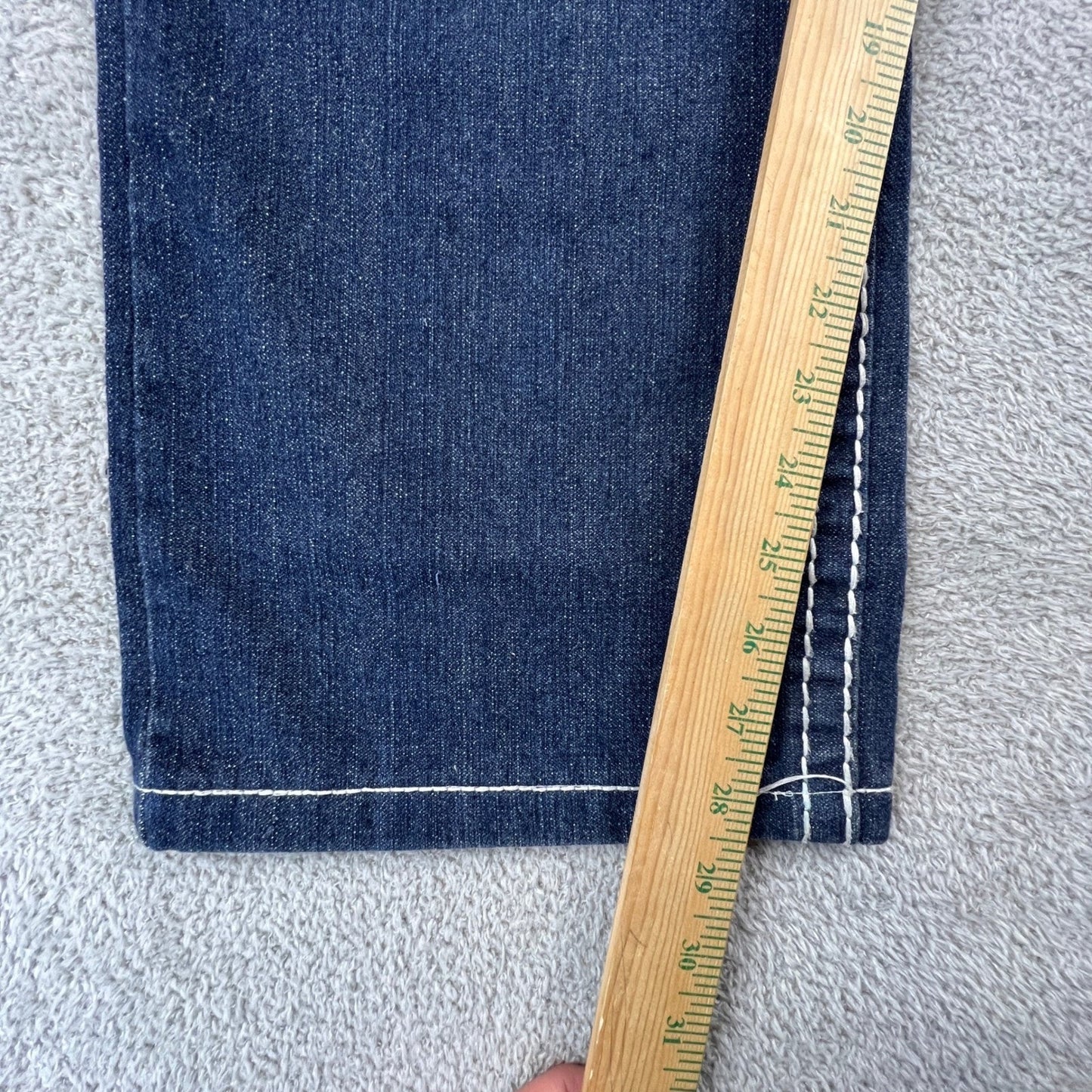 True Religion Joey Super T Jeans Mens 40 Blue Contrast Stitch Made in USA Y2K