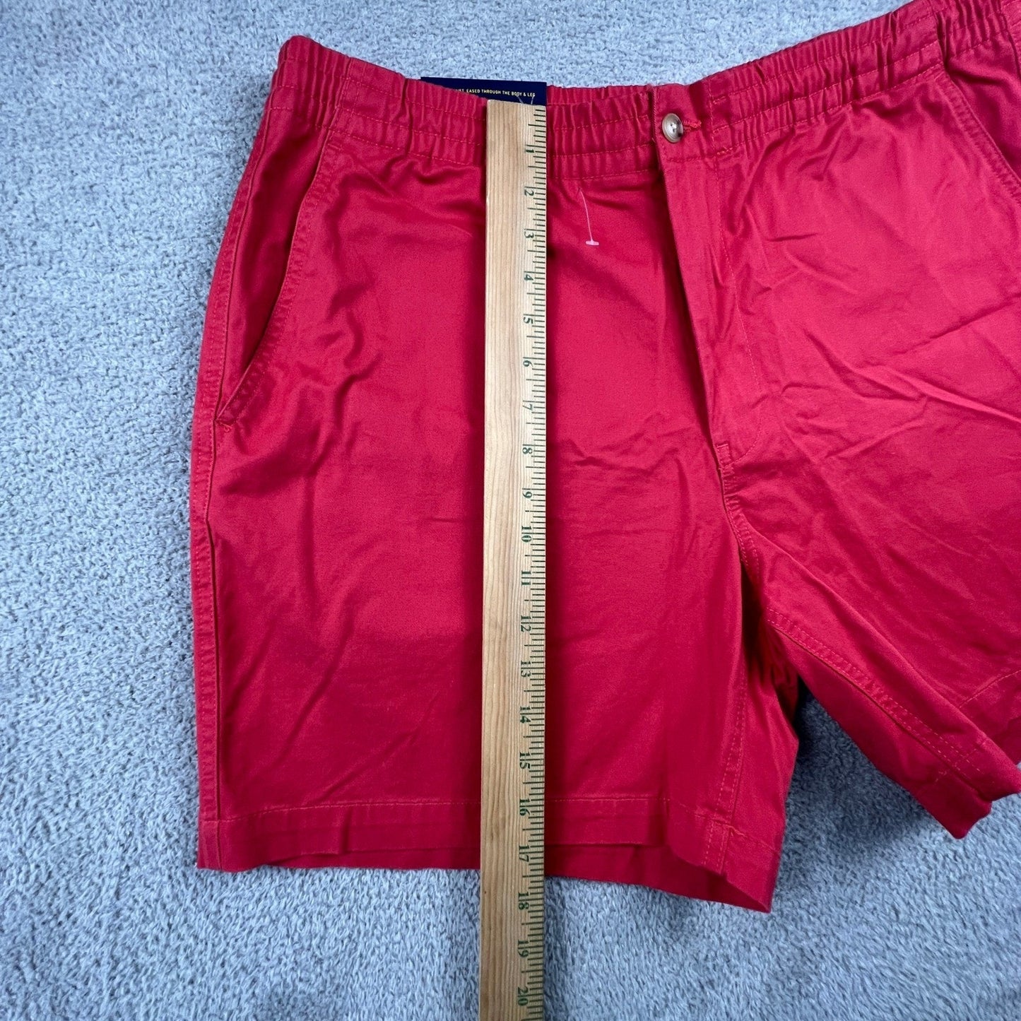 Polo Ralph Lauren Shorts Mens XXL Red Stretch Classic Fit Elastic Waist Chino