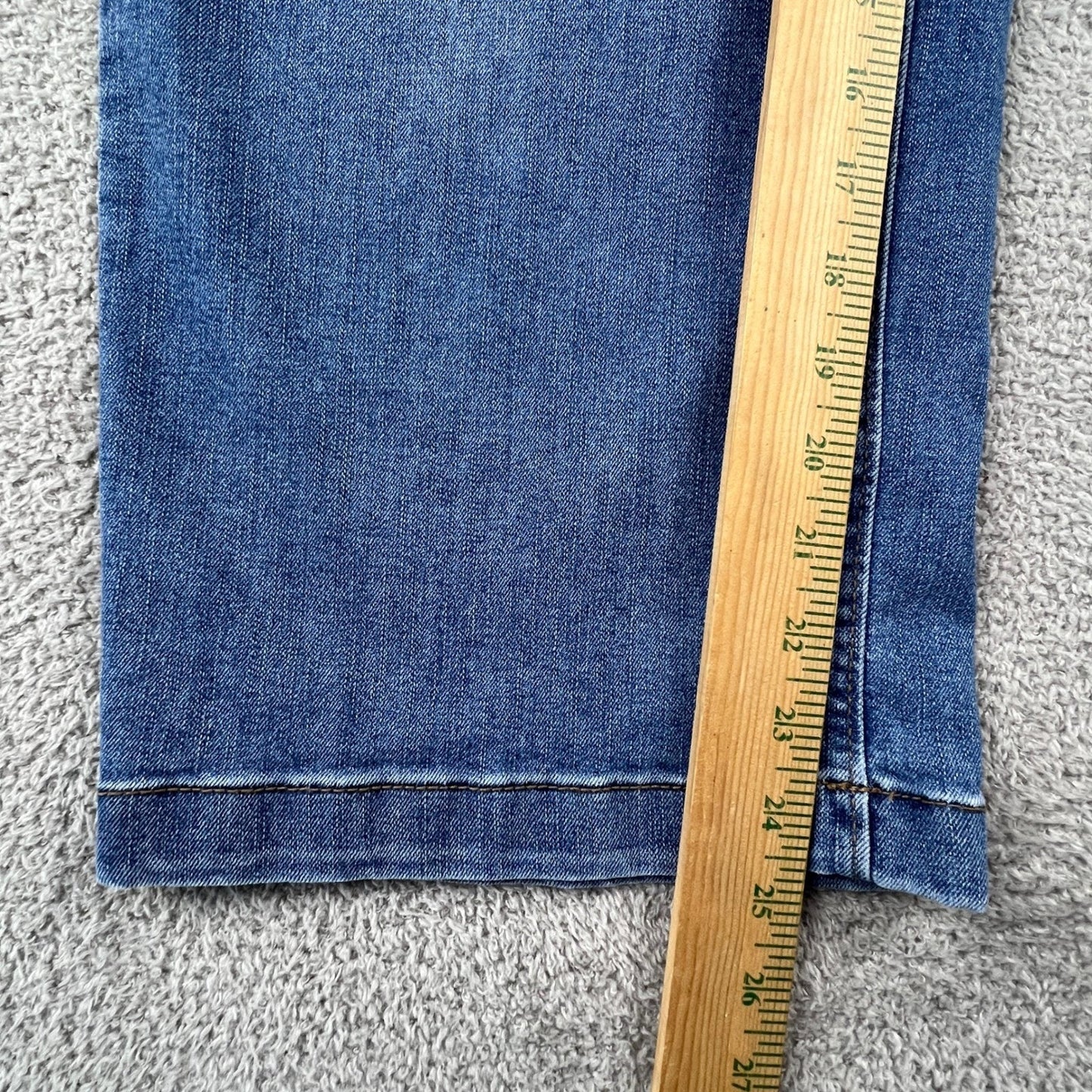 Ella Moss Womens Wide Leg Crop Jeans Size 4 Medium Wash Blue Denim High Rise
