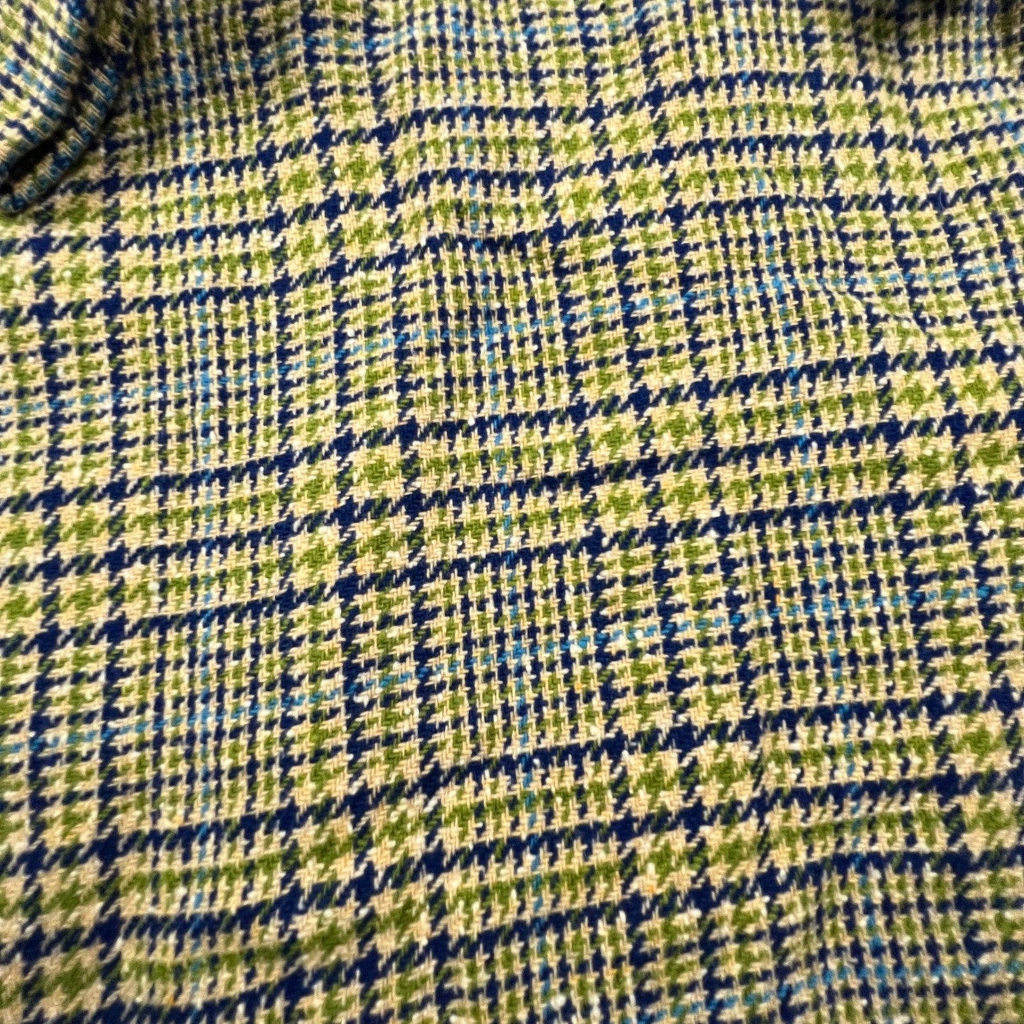 Pendleton Wool Overcoat Womens L Multi Houndstooth Vintage Long Trench Coat