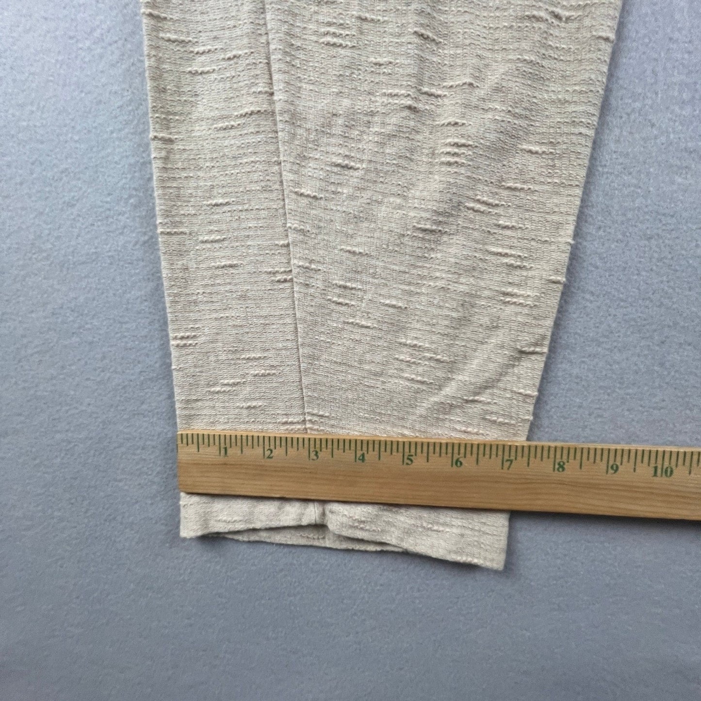 Linen Pants Womens Large Beige Cotton Ramie Drawstring Lounge Casual Summer