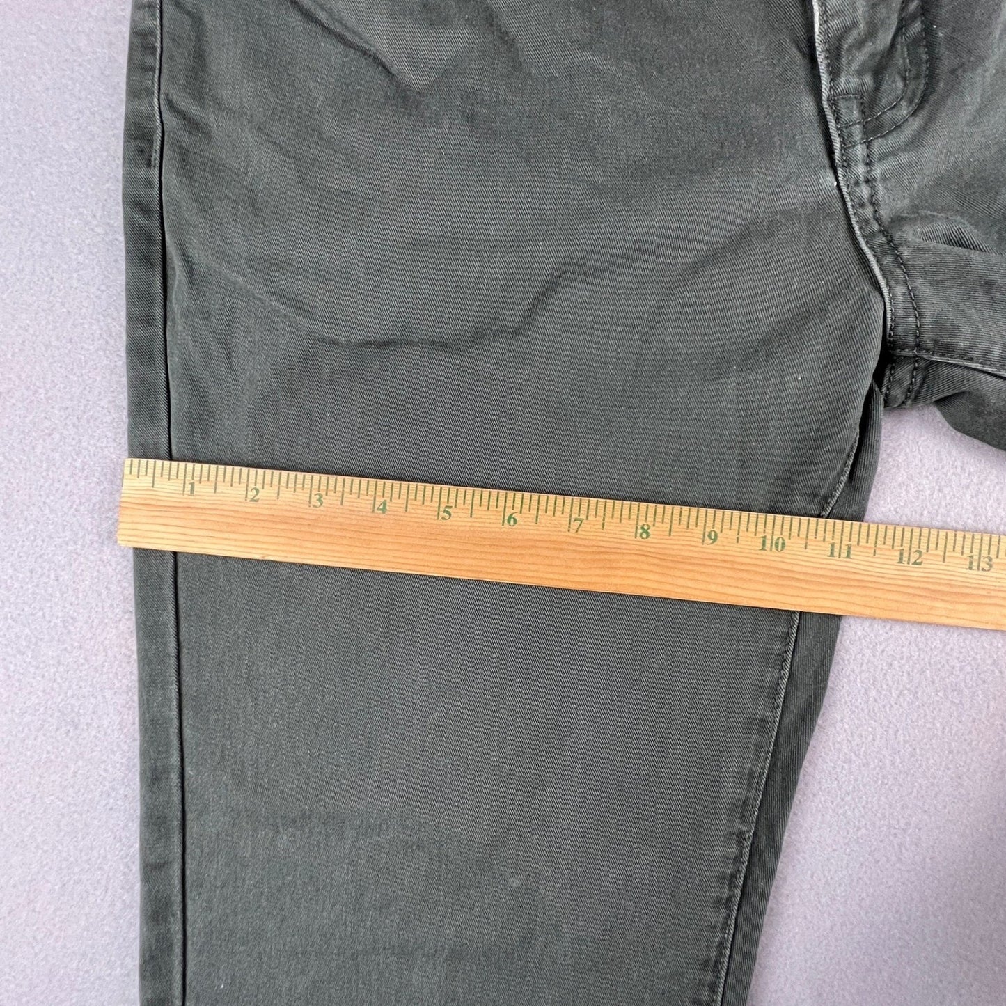 Mossimo Supply Co Pants Mens 34x31 Olive Green Slim Straight Cotton Chino Casual