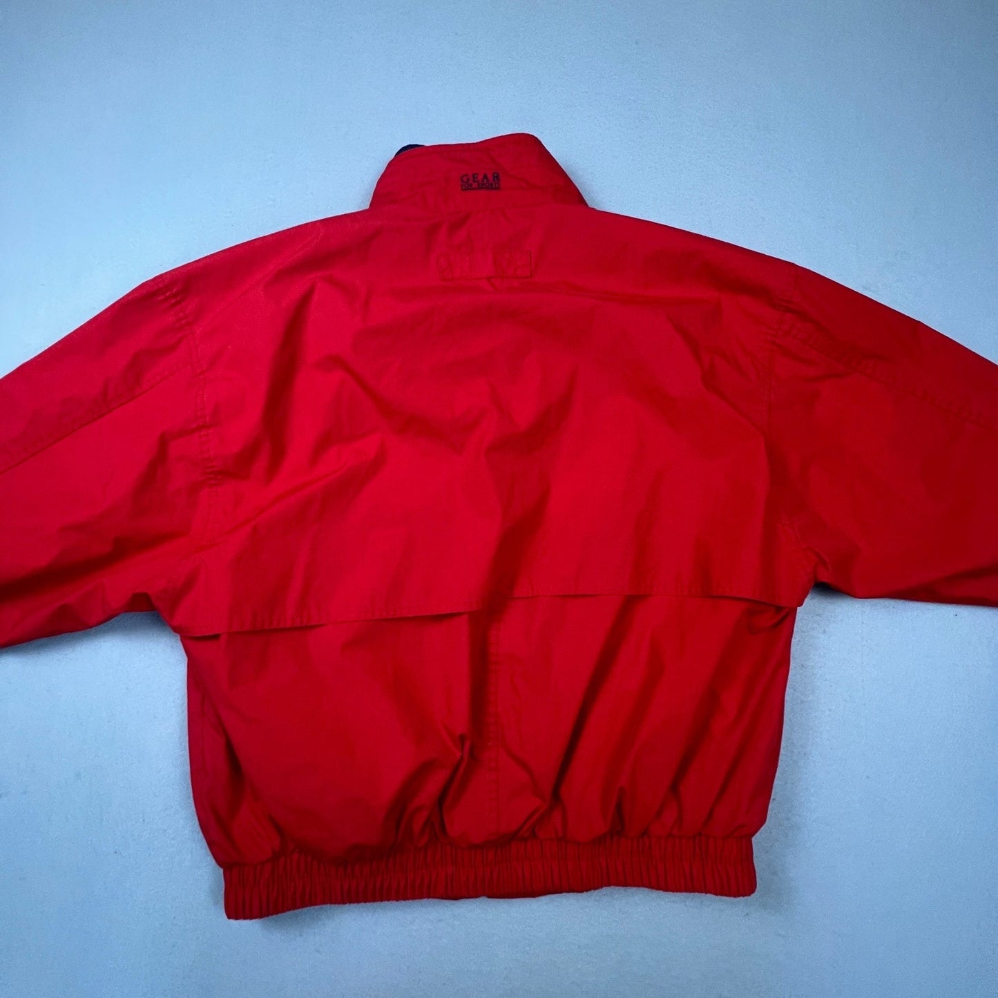 VTG 90s Gear For Sports Windbreaker Jacket Mens Large Red Microsoft Consulting