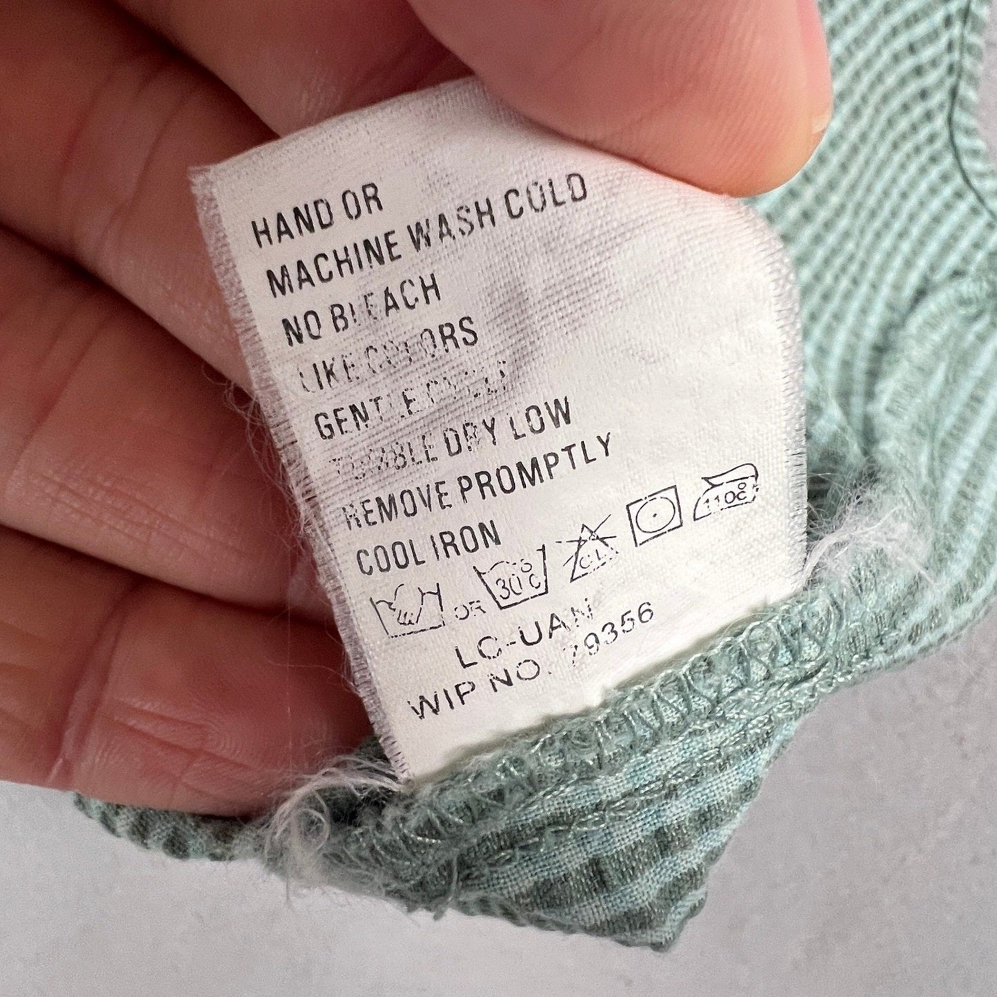 Woolrich Seersucker Shirt Womens XL Green Striped Sleeveless Button Up Outdoor