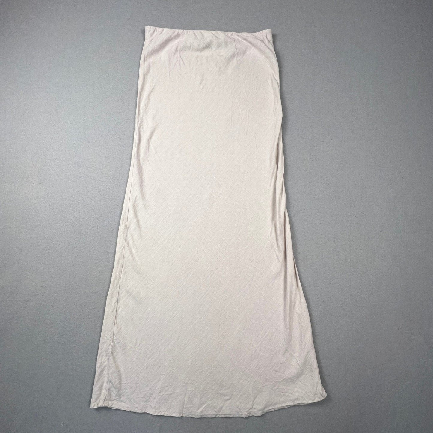 Linen Blend Maxi Skirt Small Beige Boho Minimalist Summer Beach H&M Divided